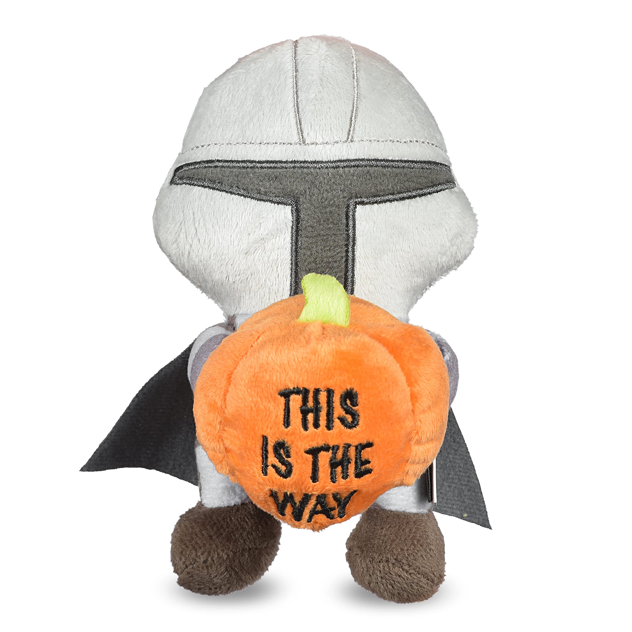 STAR WARS Halloween The Mandalorian 6 Squeaky Plush Pet Toy | for Pets Squeakk Toy | Dog Toys, The Mandalorian | Gifts for Pets,