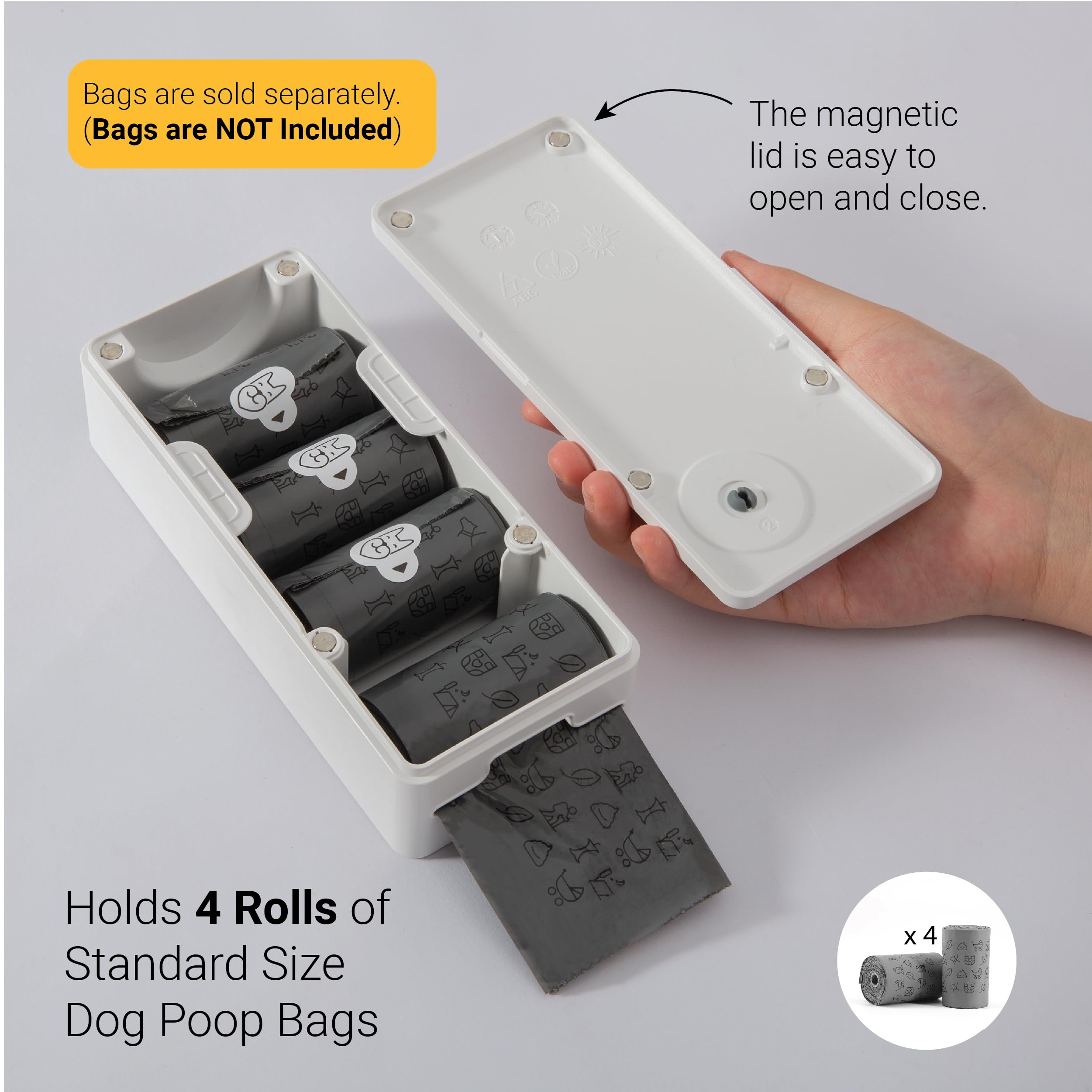 Svd.Pet Dog Poop Bag Dispenser, Outdoor Or Indoor Pet Waste Bag Dispenser Station, Wall Mount Or Hanging With Strap. Easy To Ref