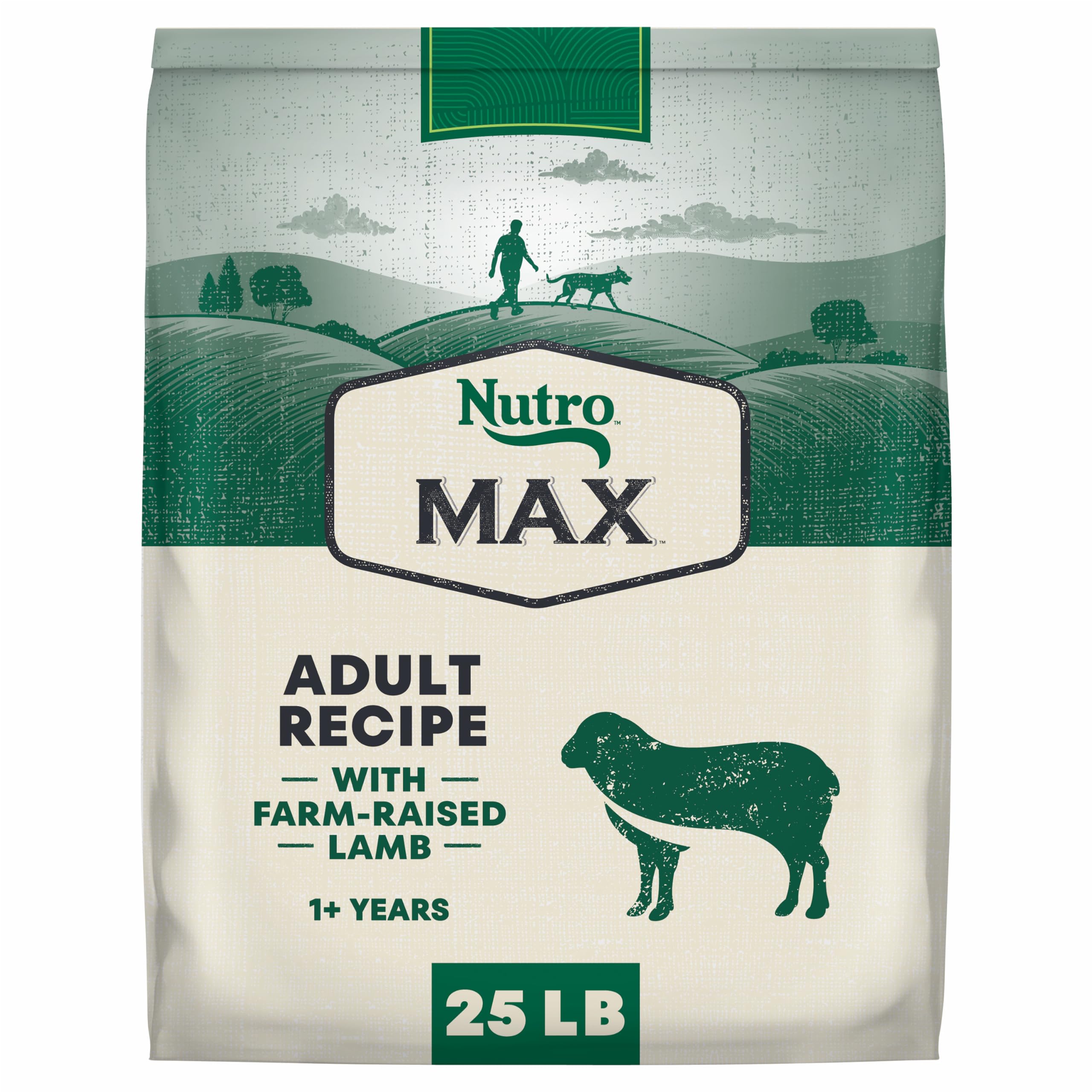 Nutro Max Adult Dry Dog Food with Lamb, 25 lb. Bag