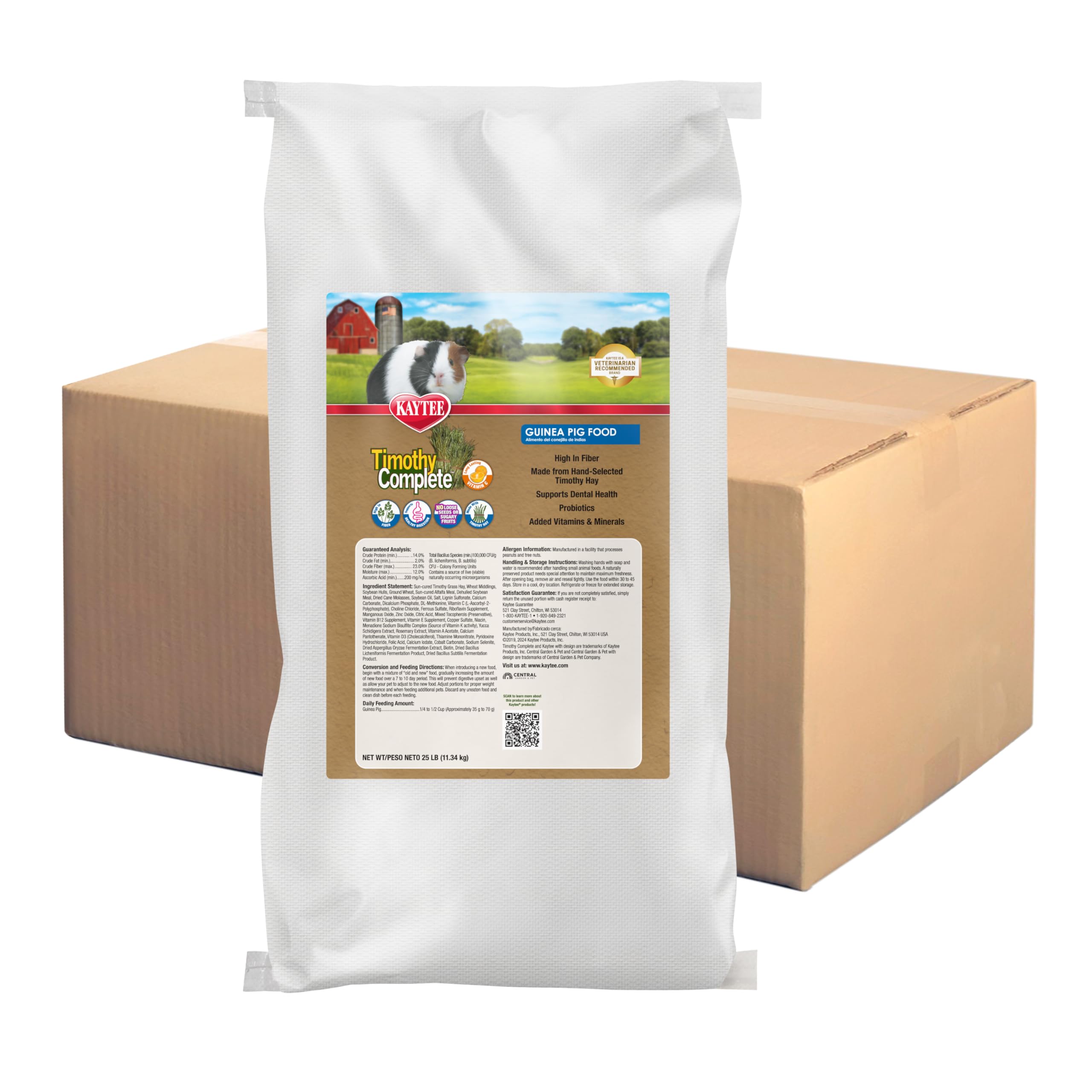 Kaytee Guinea Pig, Timothy Complete, 25lb