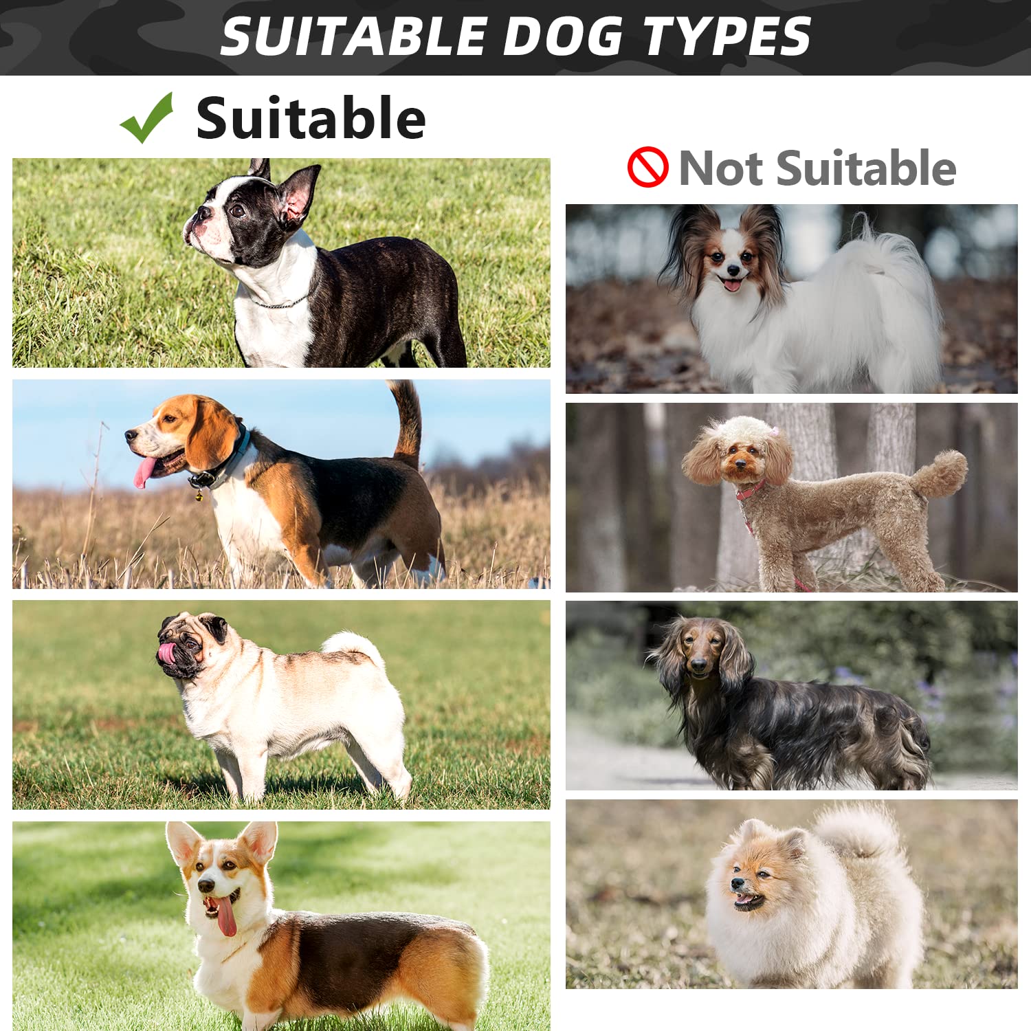 Wingoin Black Tactical Dog Harness For Medium Small Dogs No Pull Adjustable Reflective Military Pet Harness With Easy Control Handle With Hook & Loop Panels For Walking Hiking Training