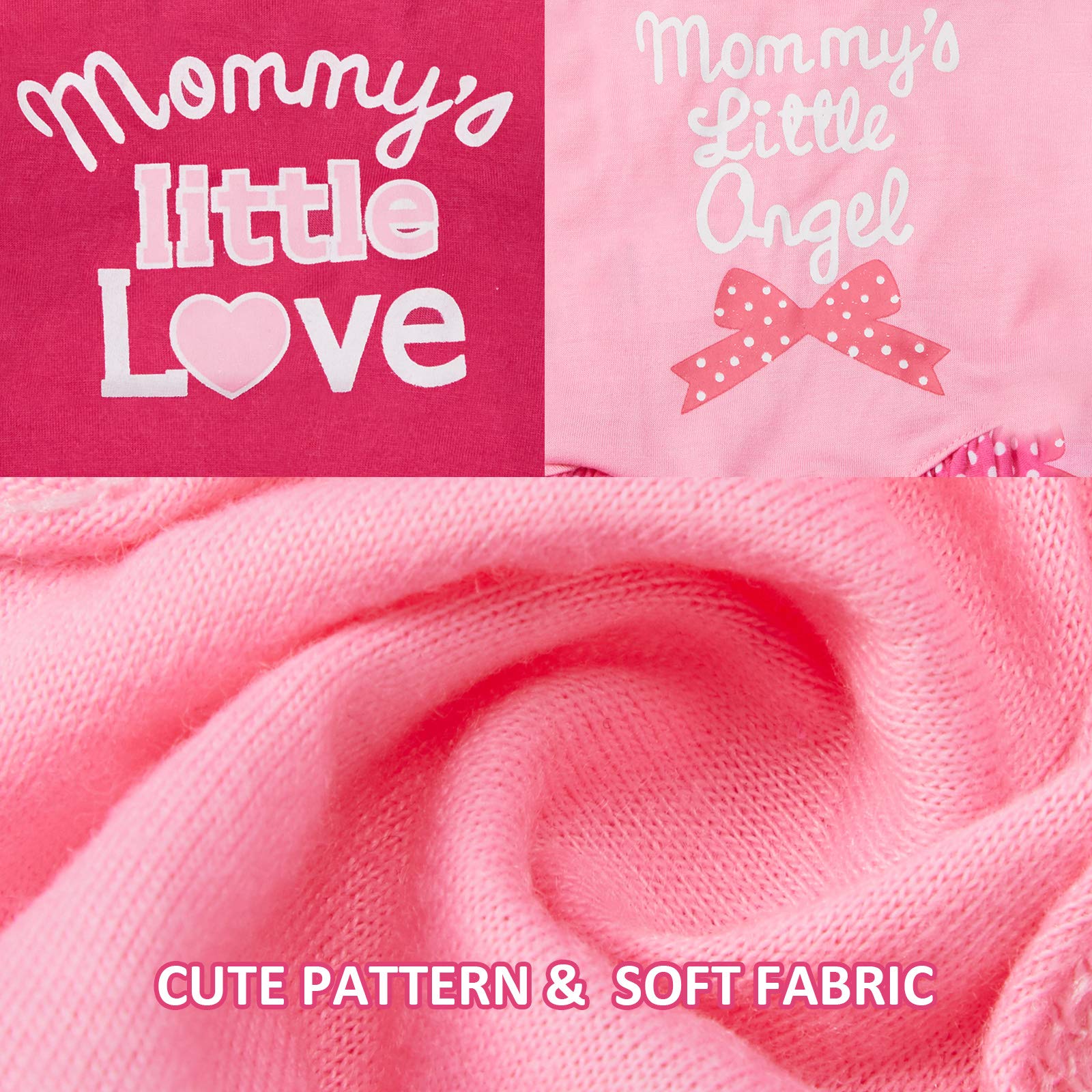 2 Pieces Dog Dresses For Small Dogs Cute Girl Female Dog Dress Mommy Puppy Shirt Skirt Doggie Dresses Pet Summer Clothes Apparel For Dogs And Cats (Love And Angel,Large)