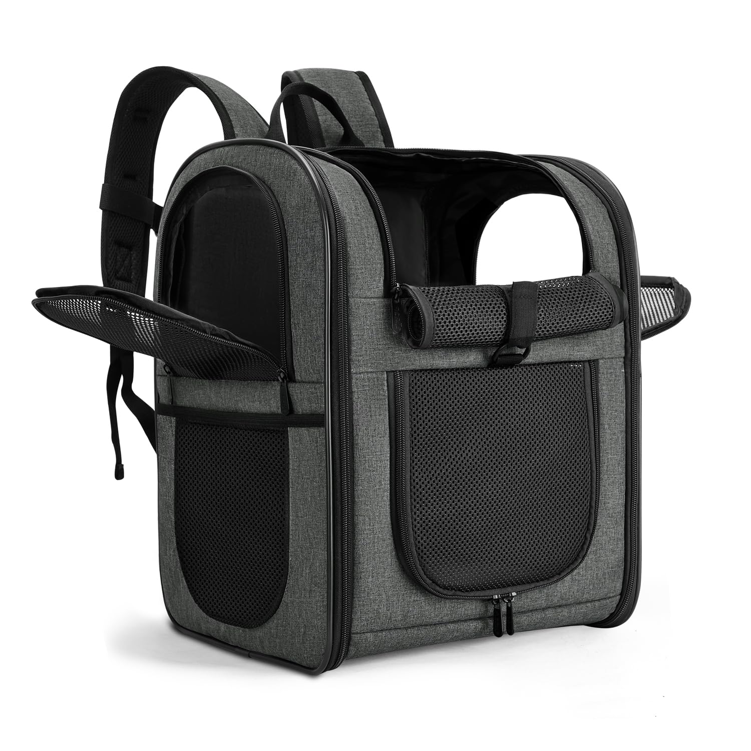 Apollo Walker Pet Carrier Backpack For Large/Small Cats And Dogs, Puppies, Safety Features And Cushion Back Support | For Travel