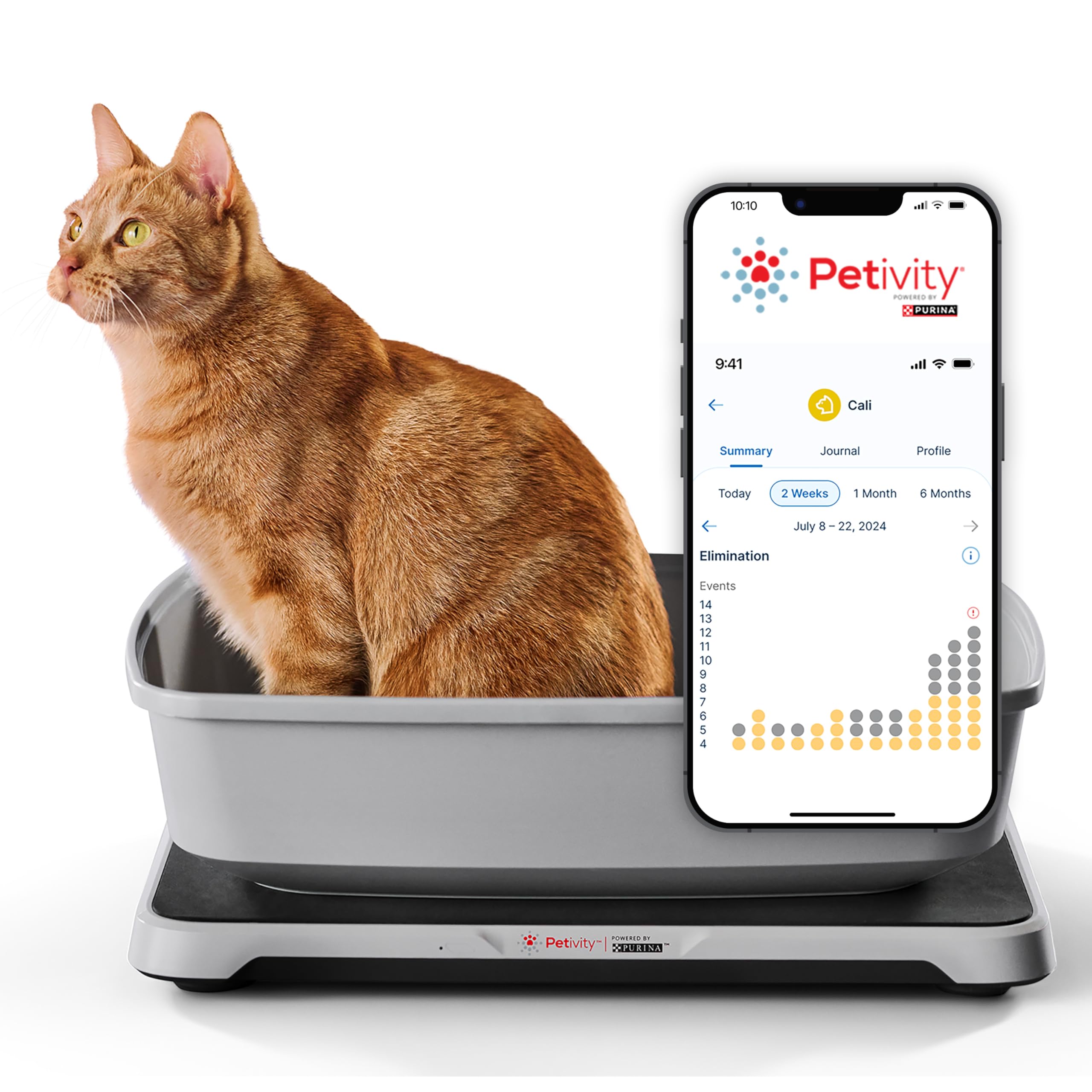 Purina Petivity Smart Litter Box Monitor Cat Weight Scale & Health Tracker - Monitor Litter Habits, Track Weight Accurately, Ai 