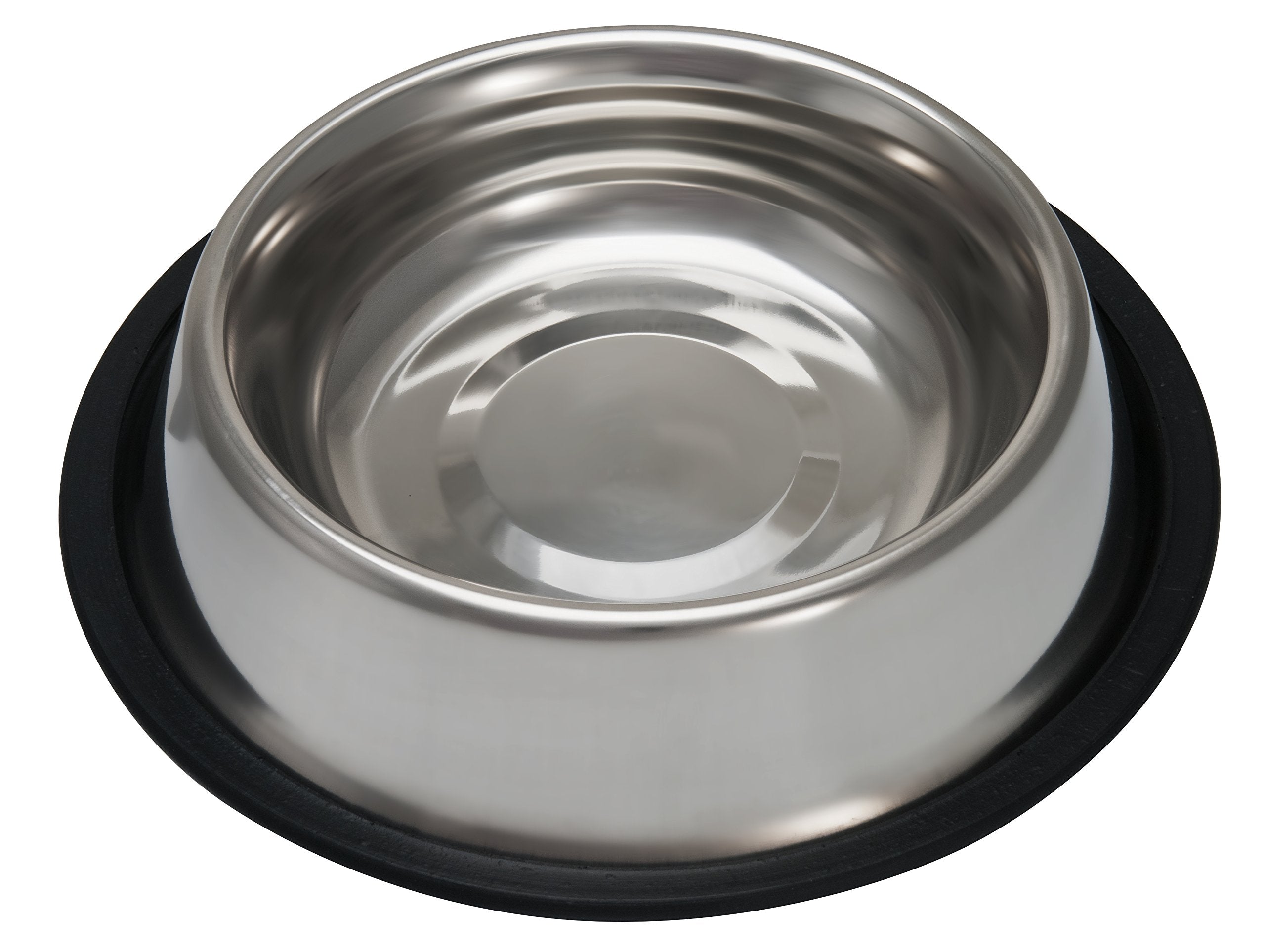 Loving Pets Standard No-Tip Dog Bowl, 96-Ounce, Nickel, 6 Pound (Pack Of 1)
