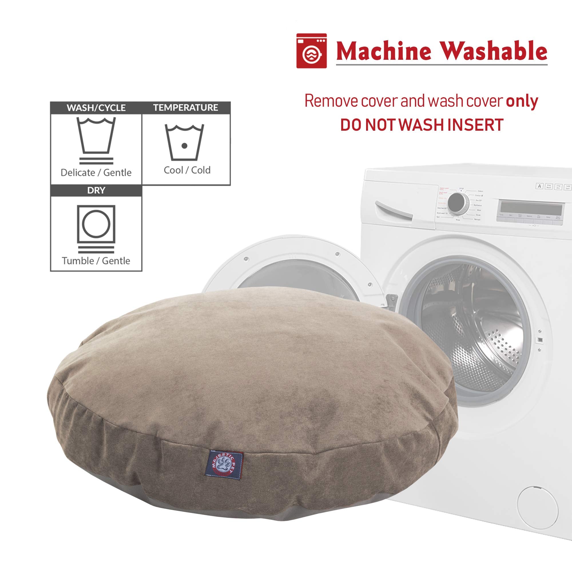 Pearl Villa Collection Medium Round Pet Dog Bed