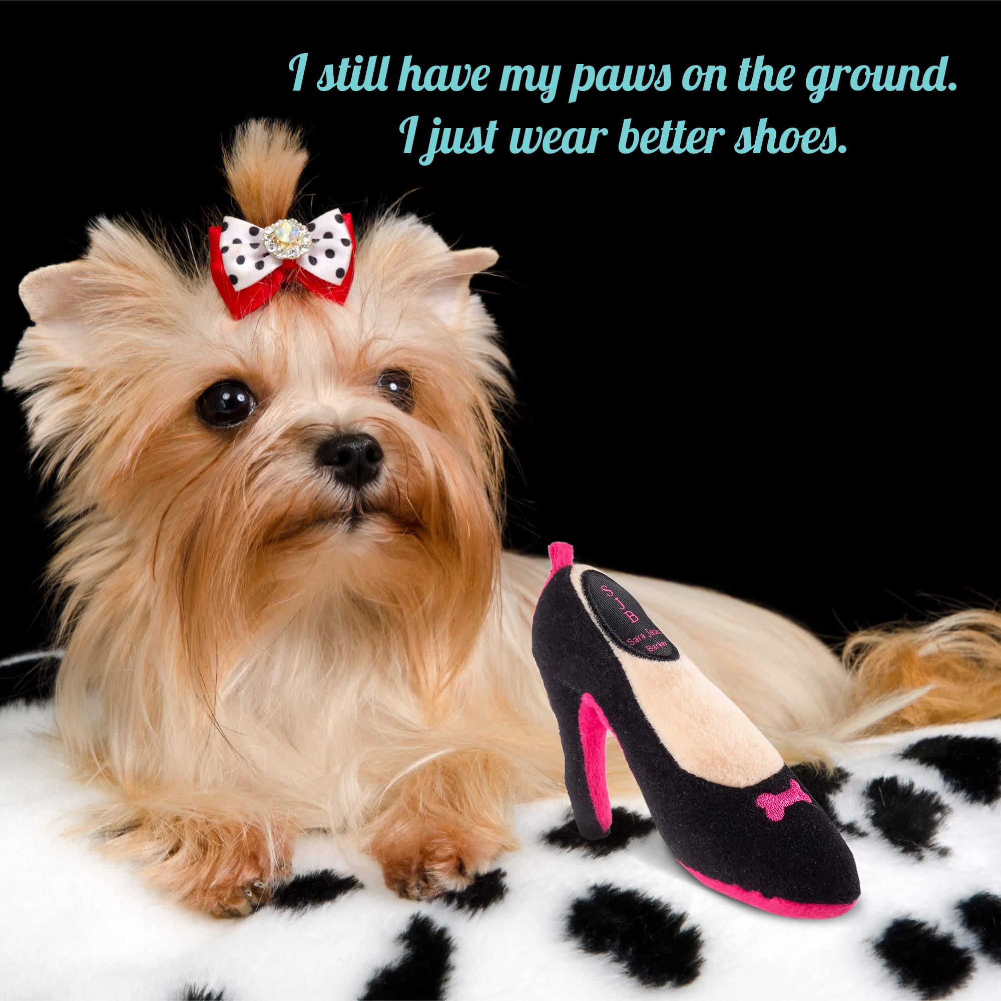 Dog Diggin Designs Runway Pup Collection | Unique Squeaky Plush Dog Toys ?High Heel Essentials