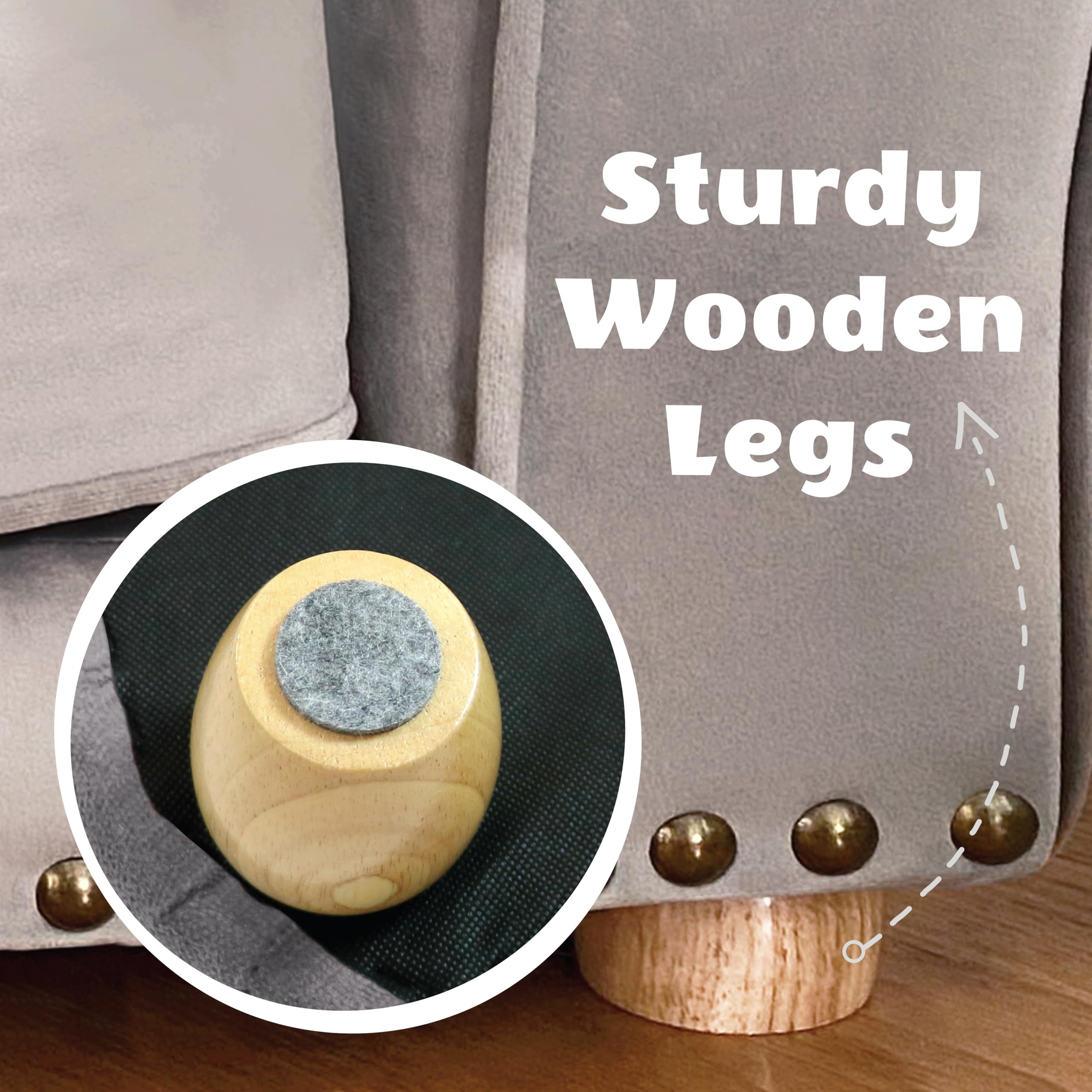 Critter Sitters 34-in. Faux Velvet Pet Bed Sofa in Dark Gray for Medium-Sized Dogs and Cats, Durable Indoor Pet Furniture for Be