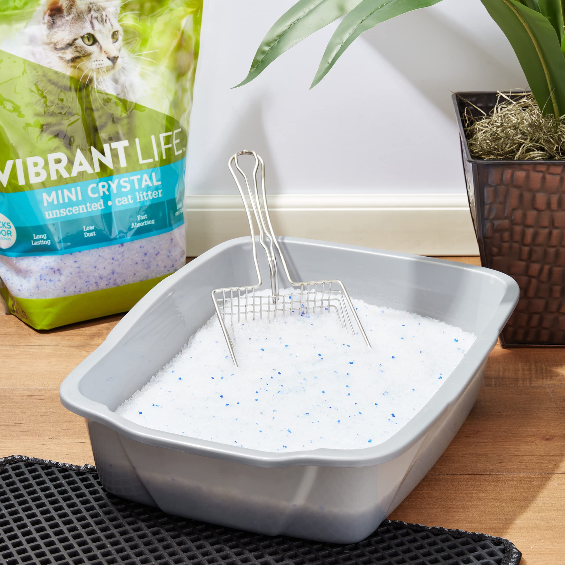 Muhu Vibrant Life Mini Crystal Unscented Cat Litter, 8 Lb (8 Lbs)