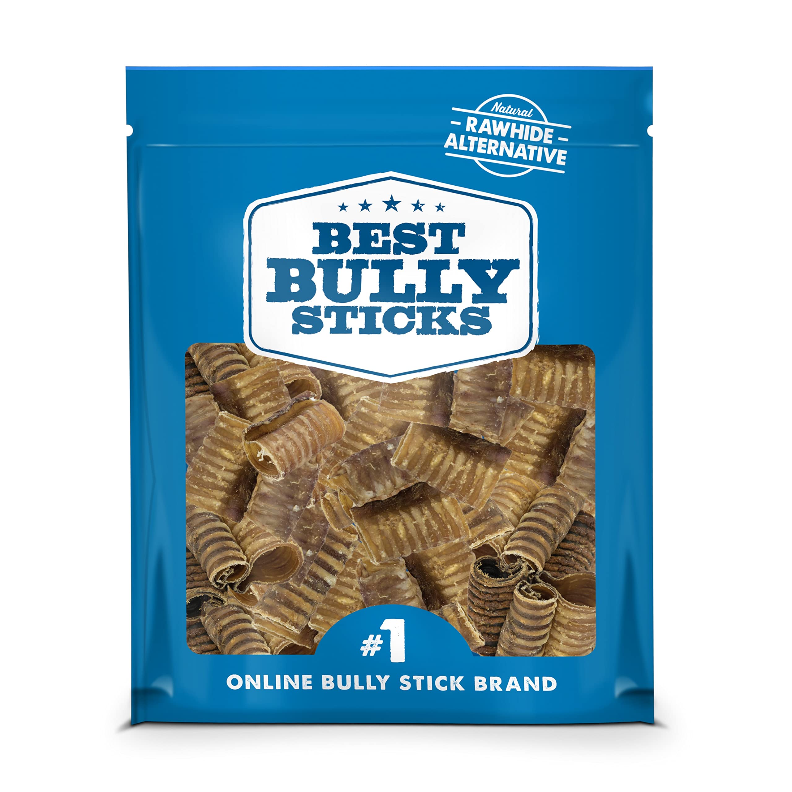 Best Bully Sticks Premium 3 Inch Beef Trachea - 50 Count (Pack of 1) - All-Natural, Grain-Free, Single-Ingredient Treat, Support