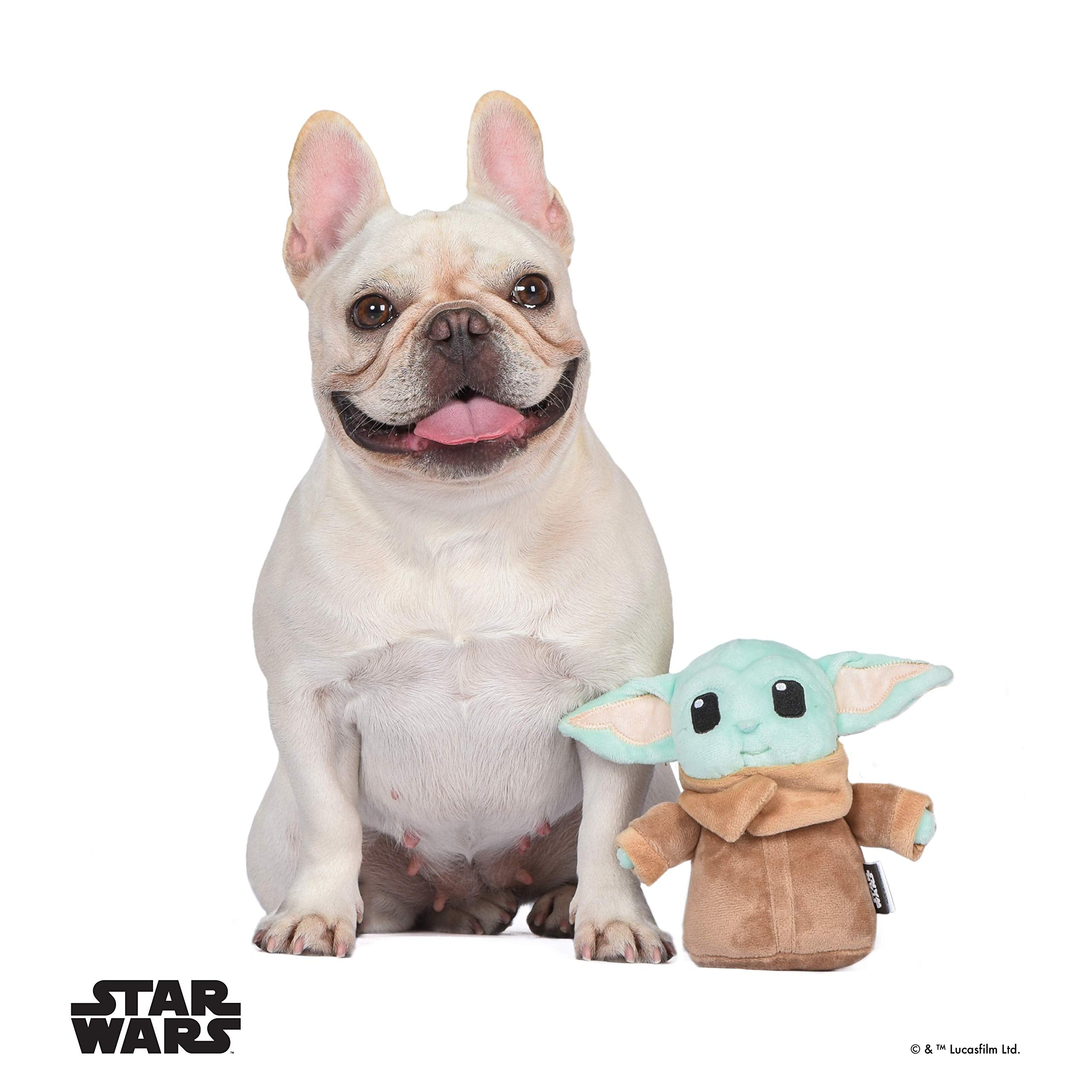 Star Wars Mandalorian The Child Plush Figure Dog Toy | 6 Inch Small Dog Toy from Star Wars the Mandalorian - Soft and Plush Dog