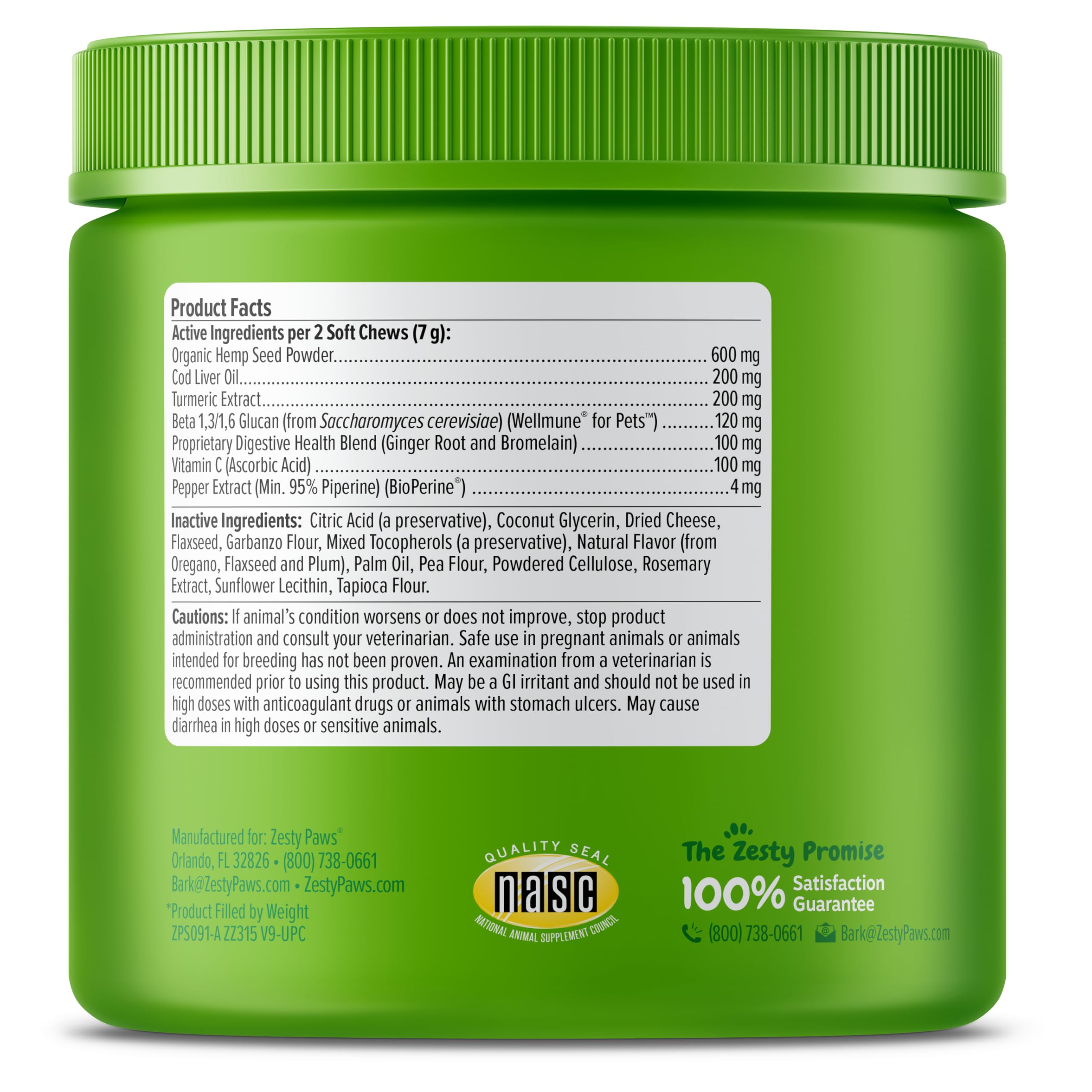 Zesty Paws Dog Allergy Relief - Anti Itch Supplement - Omega 3 Probiotics for Dogs - Salmon Oil Digestive Health - Soft Chews fo