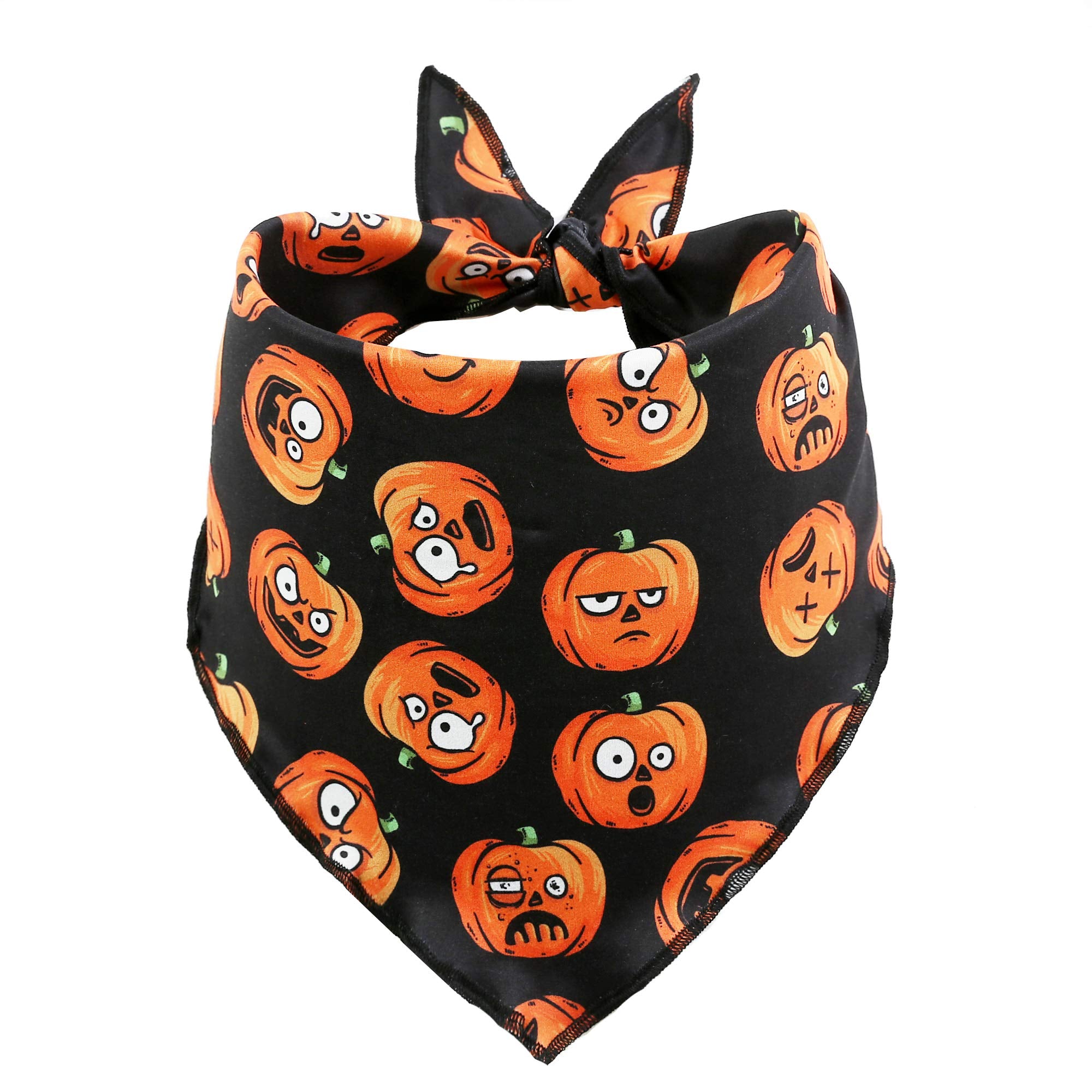 2 Pack Halloween Bandana For Dogs,Triangle Bibs Pet Scarf For Dogs