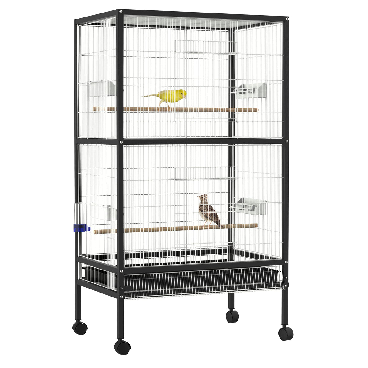 Pawhut 54” Rolling Flight Cage Extra Large Bird House