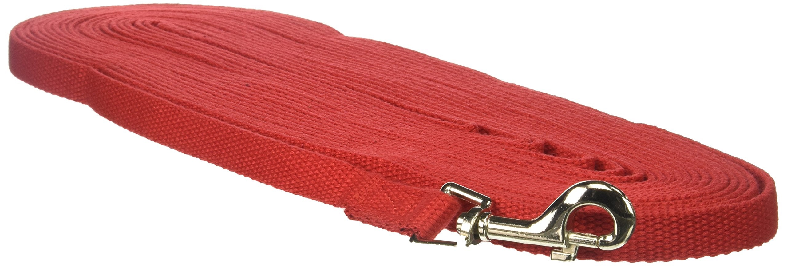 Guardian Gear Cotton Web Dog Training Lead 50'X5/8', Red