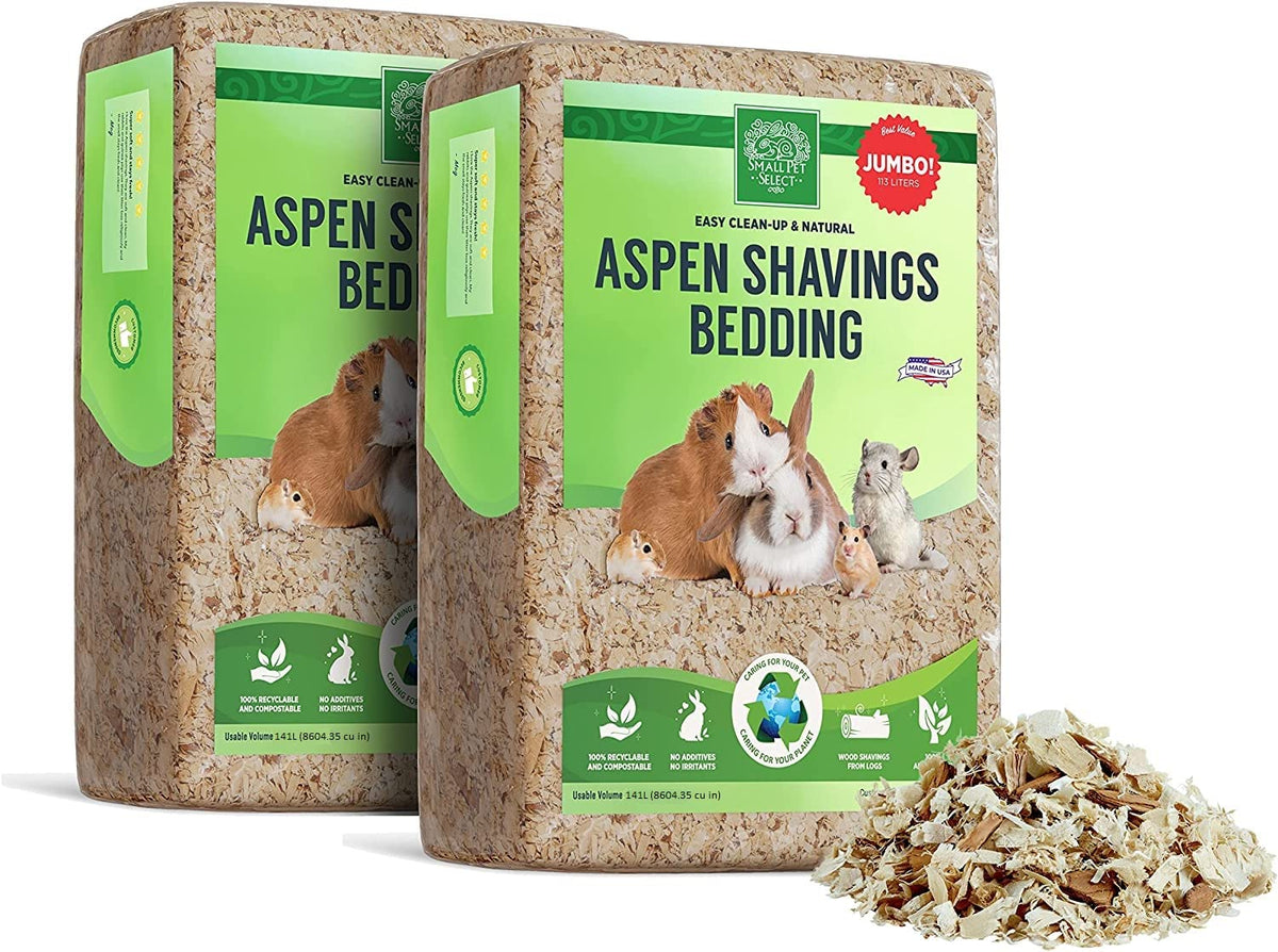 Small Pet Select Premium Natural Aspen Bedding, Animal Bedding For Small Indoor And Outdoor Pets, Made In The Usa, Jumbo Size 28