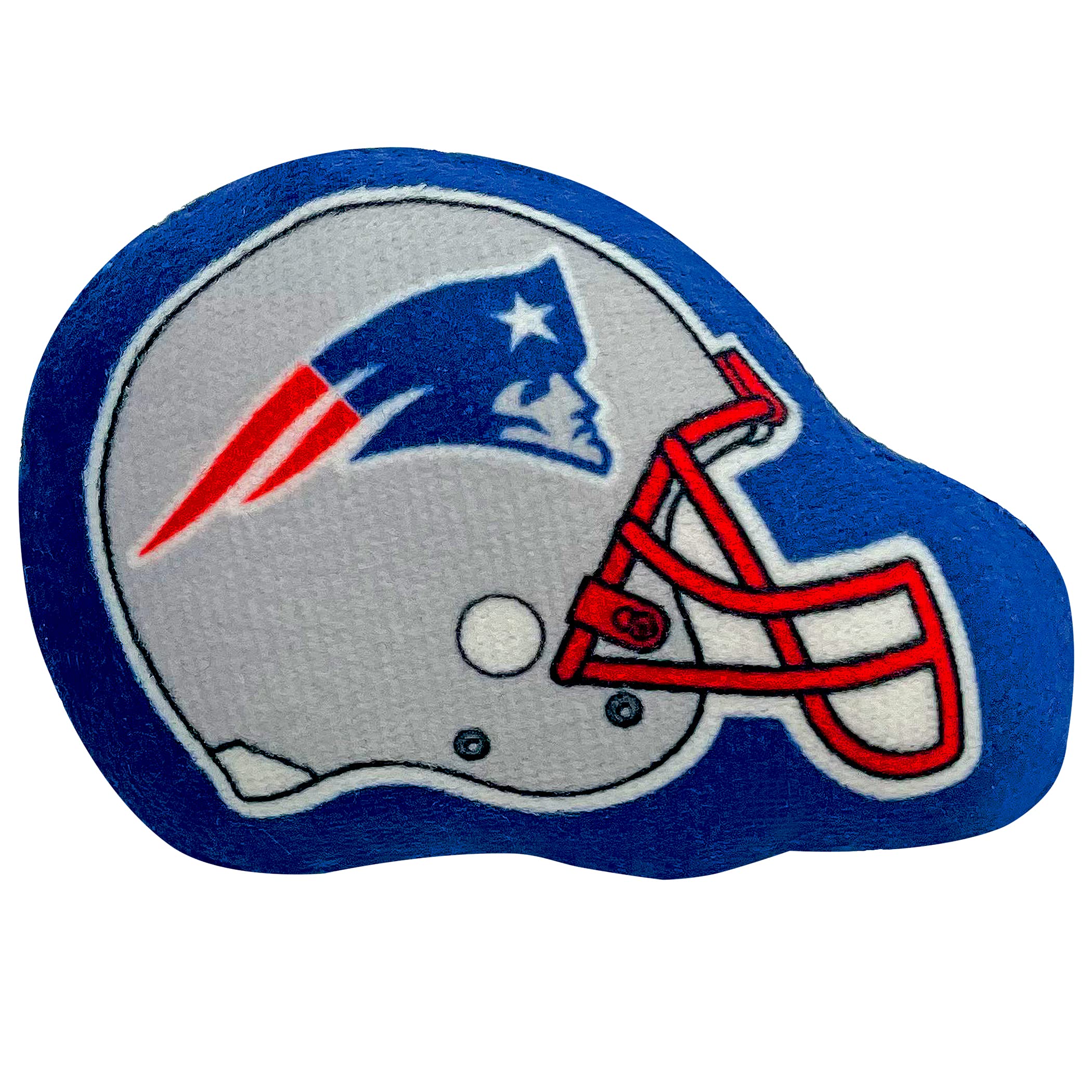 BEST PLUSH CAT TOY: NFL NEW ENGLAND PATRIOTS Complete Set of 3 piece Cat Toys filled with Fresh Catnip. Includes: 1 Helmet Cat T