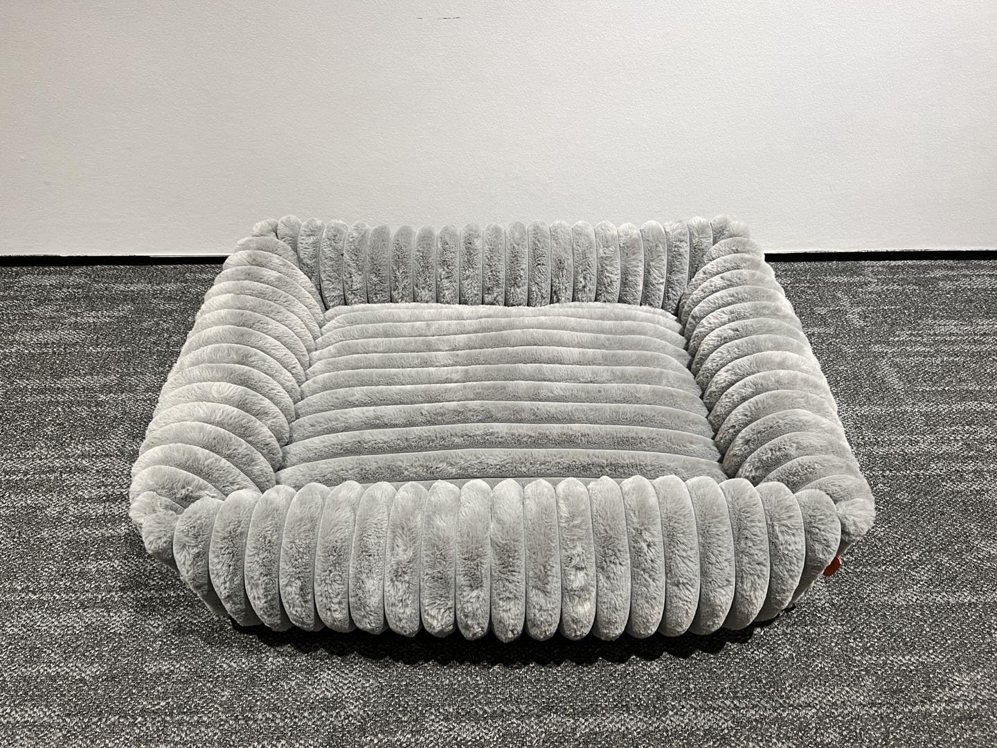 Feandrea Dog Bed, Medium Dog Sofa Bed, Soft Padding, Washable, 71 x 55 x 18 cm, Dove Grey PGW311GD01
