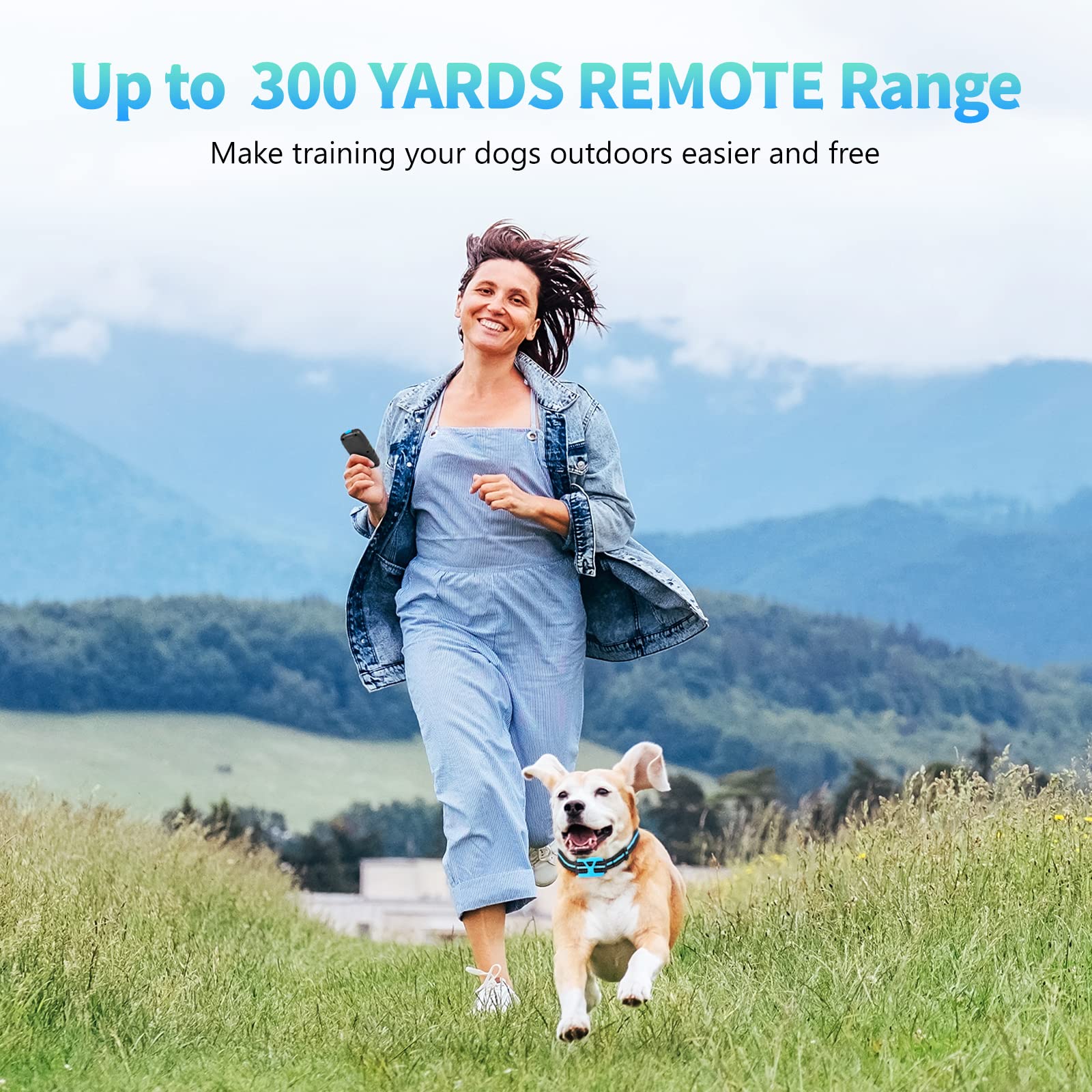 Dog Training Collar, Shock Collar With Remote For Large Medium Small Dogs, Rechargeable Electric Dog Training Collar Ip67 Waterp