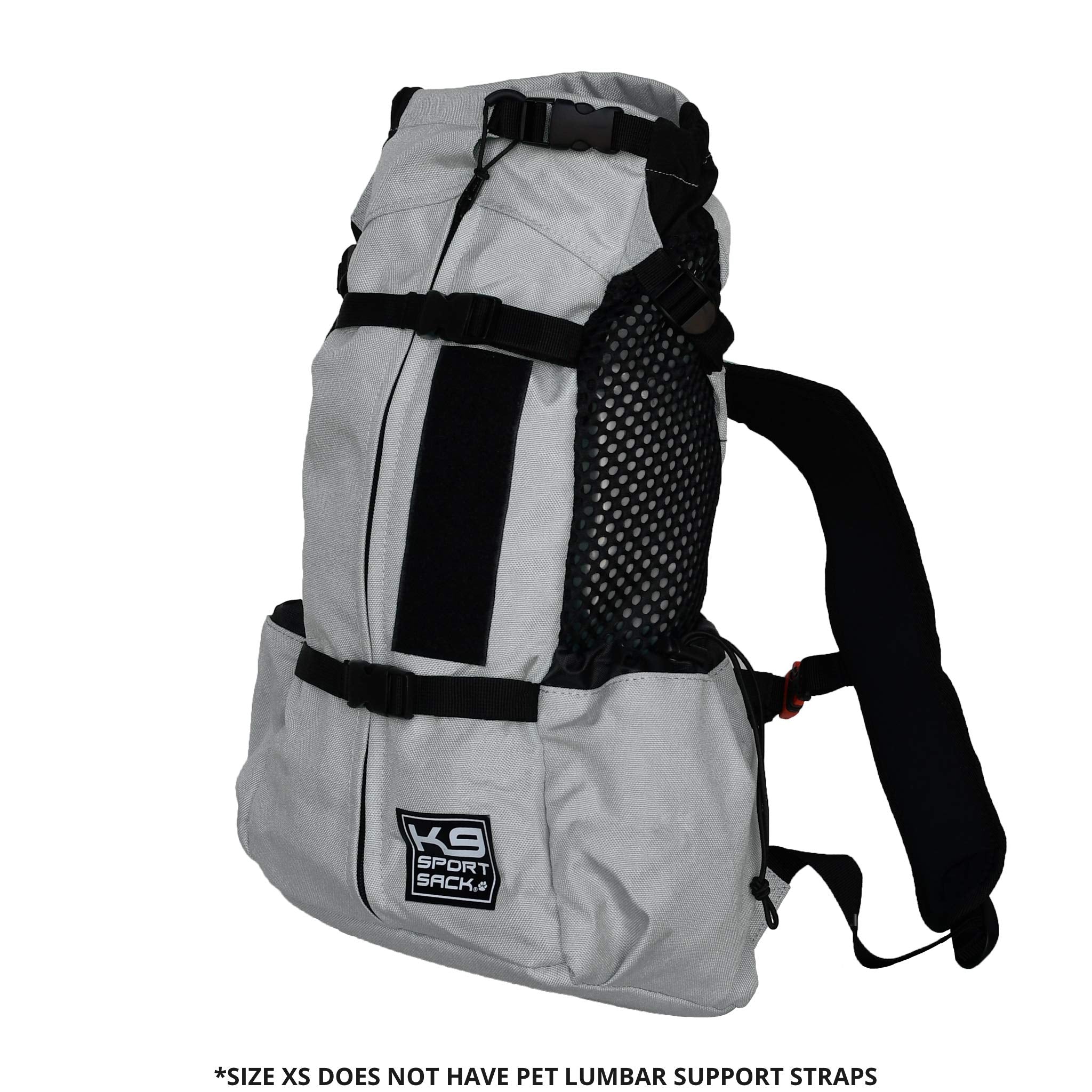 K9 Sport Sack Air 2 - X-Small, Light Grey - Ideal for Dogs with 9-12    Back Length - Durable, Breathable Backpack-Style Carrier