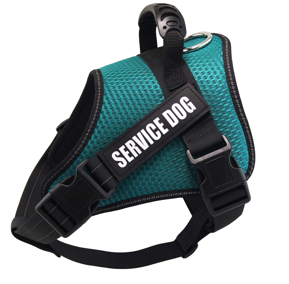 Dihapet No Pull Dog Harness, Adjustable Service Dog Vest, Reflective Easy For Walking Training, Green/Xxl
