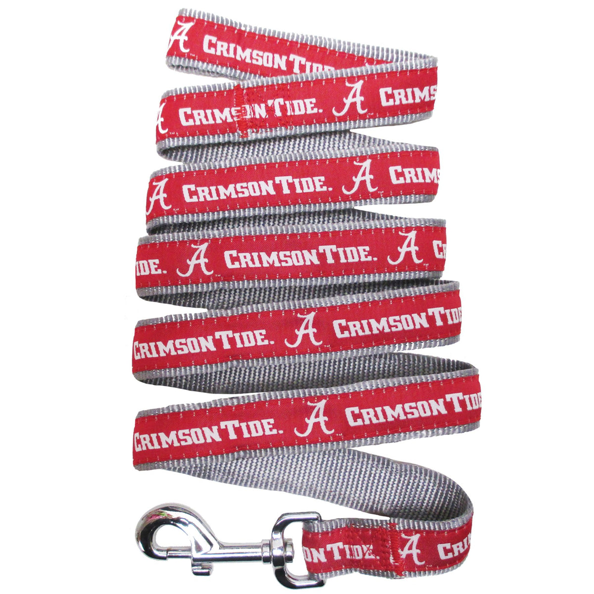 Pets First Collegiate Pet Accessories, Dog Leash, Alabama Crimson Tide, Medium