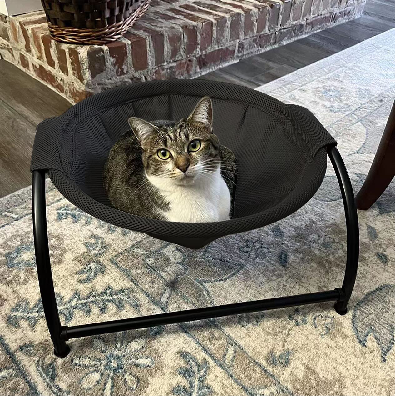 Junspow Cat Bed Dog Bed Pet Hammock Bed Free-Standing Cat Sleeping Cat Bed Cat Supplies Pet Supplies Whole Wash Stable Structure Detachable Excellent Breathability Easy Assembly Indoors Outdoors