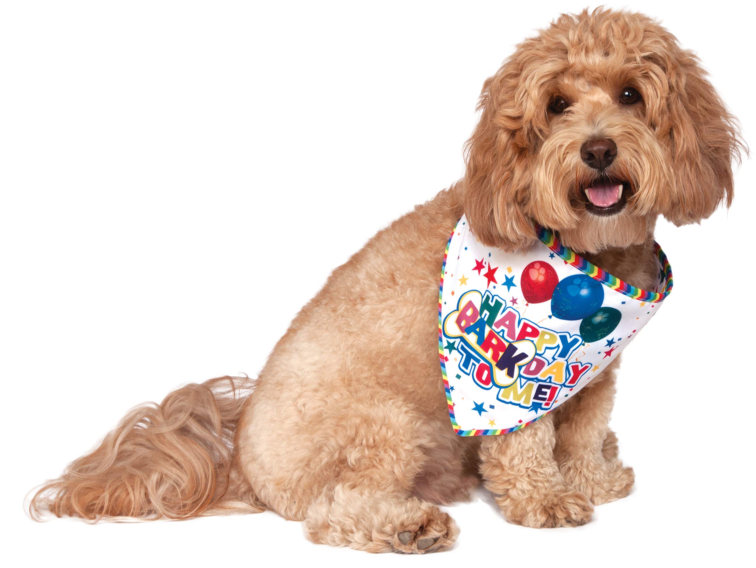 Rubie'S It'S My Bark Day Reversible Pet Bandana, Small/Medium