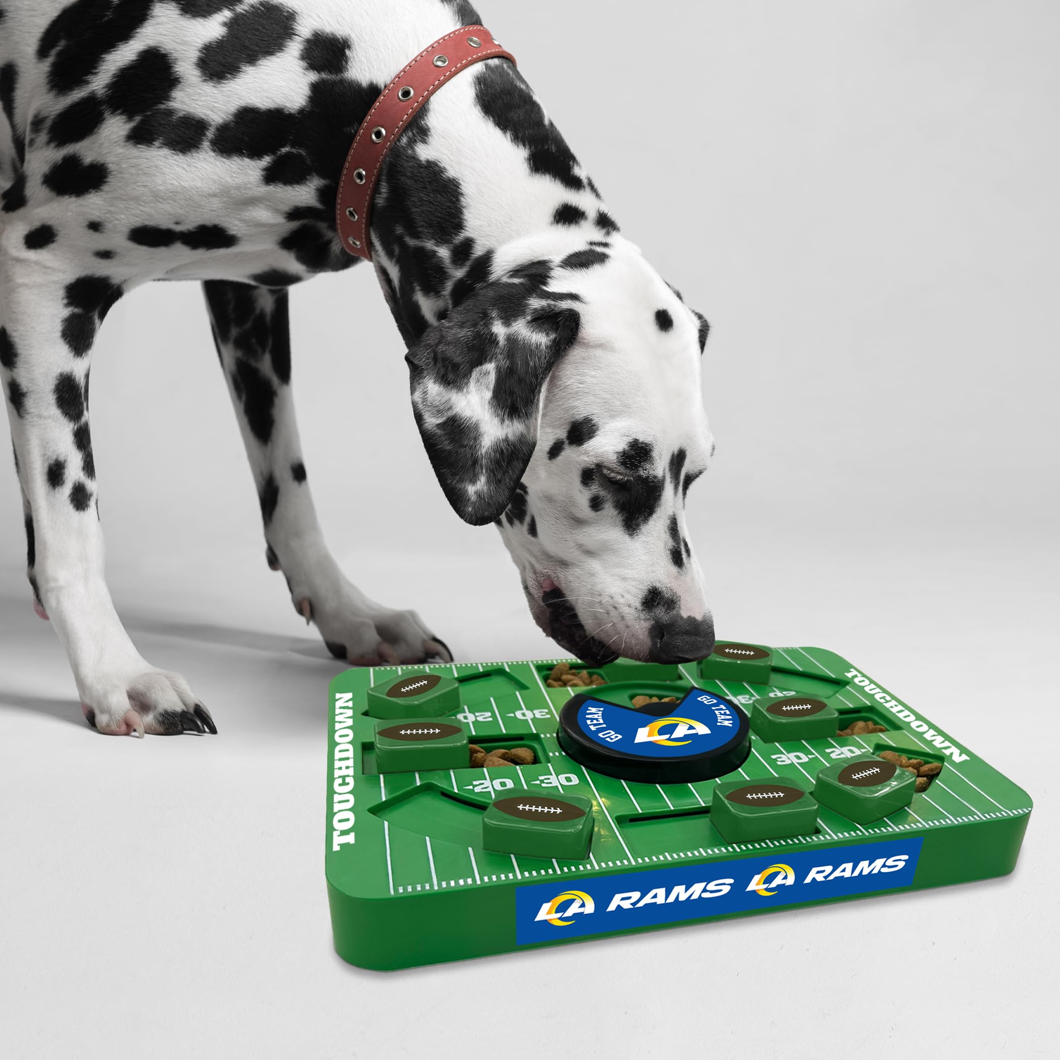Pets First Nfl Los Angeles Rams Large Puzzle Toy, Dog Puzzle Treat Toy, New Large Size, Interactive Dog Treat Toy, Dog Slow Feed
