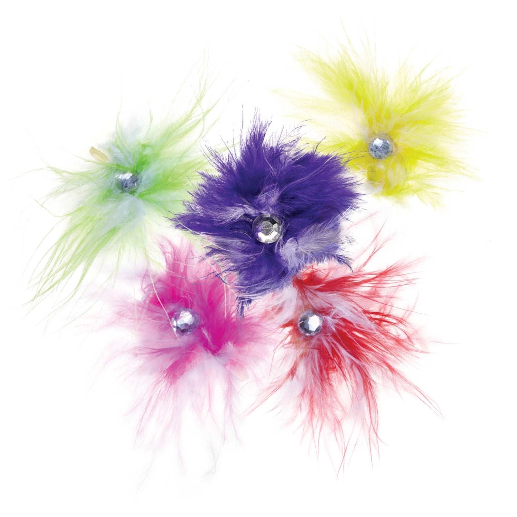 Aria Feather Bows For Dogs, 100-Piece Canisters