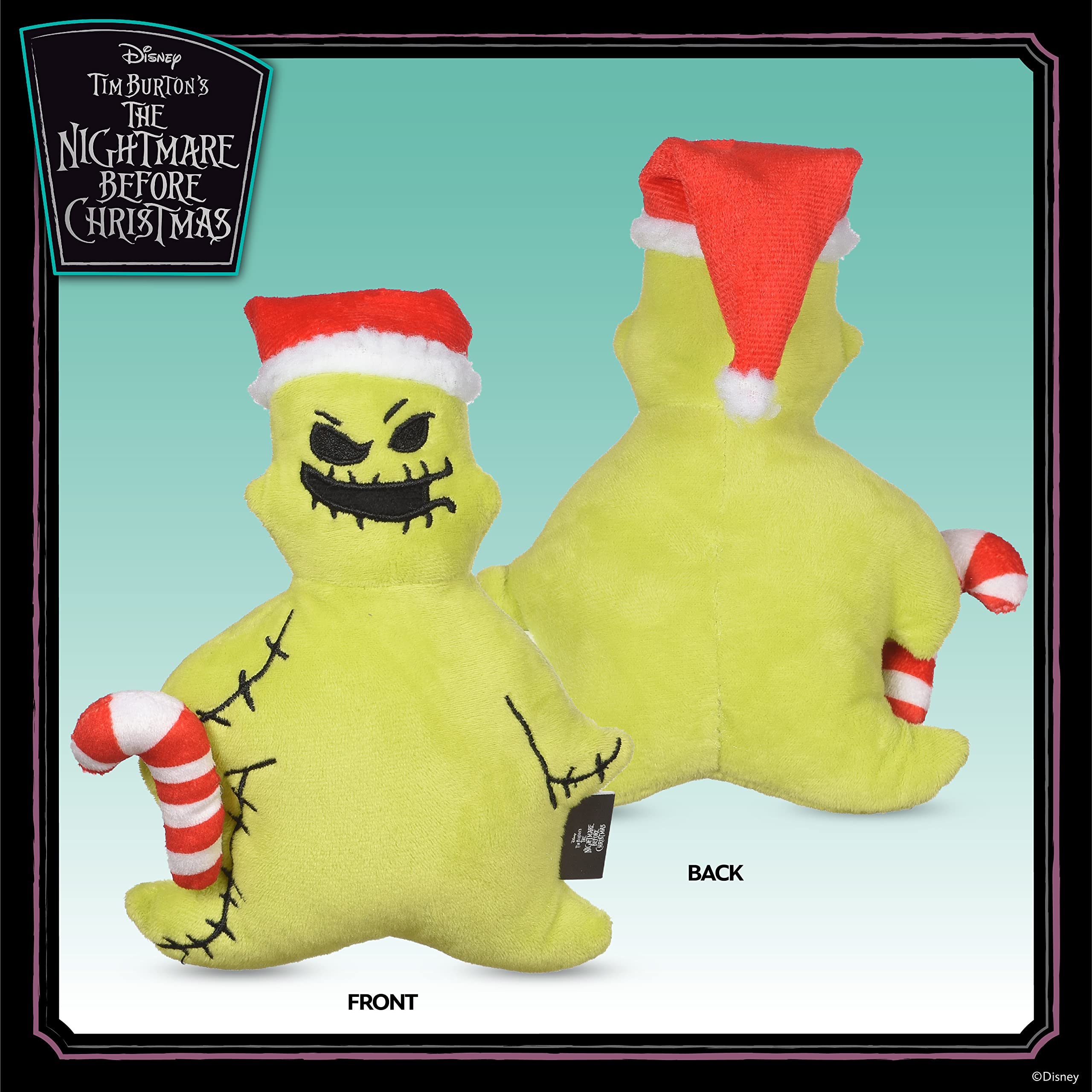 Disney For Pets Tim Burtons Nightmare Before Christmas 6    Holiday Oogie Boogie With Santa Hat Toy For Dogs | Nightmare Before