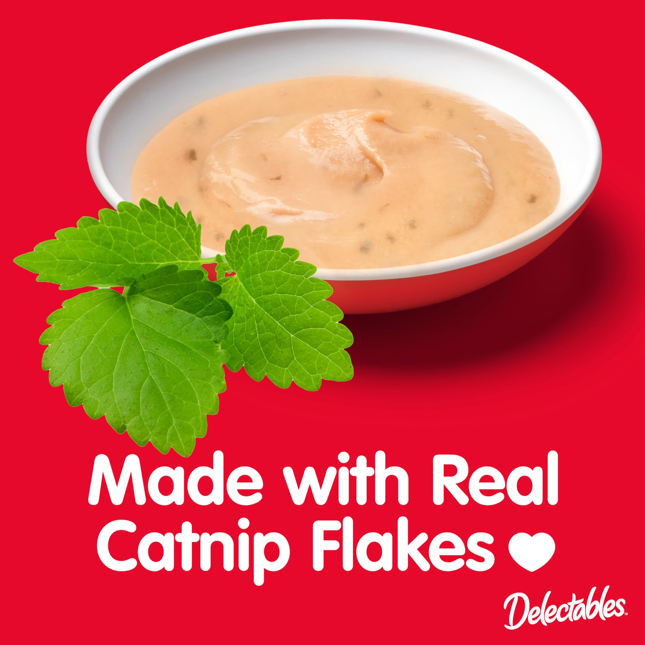 Delectables Squeeze Up Catnip Variety Pack, Creamy Squeezable Puree, Lickable Wet Cat Treats, Grain Free, No Added Fillers, No b