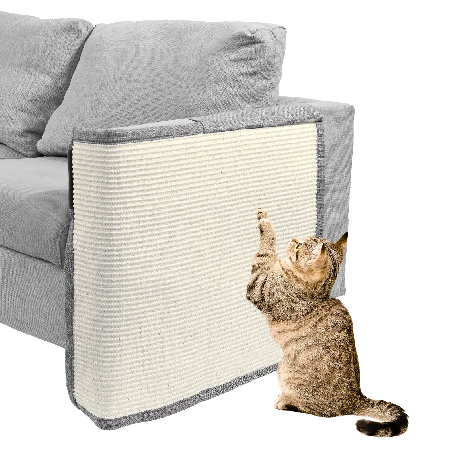 Cat Scratch Couch Protector With Natural Sisal For Protecting Couch Sofa Chair Furniture