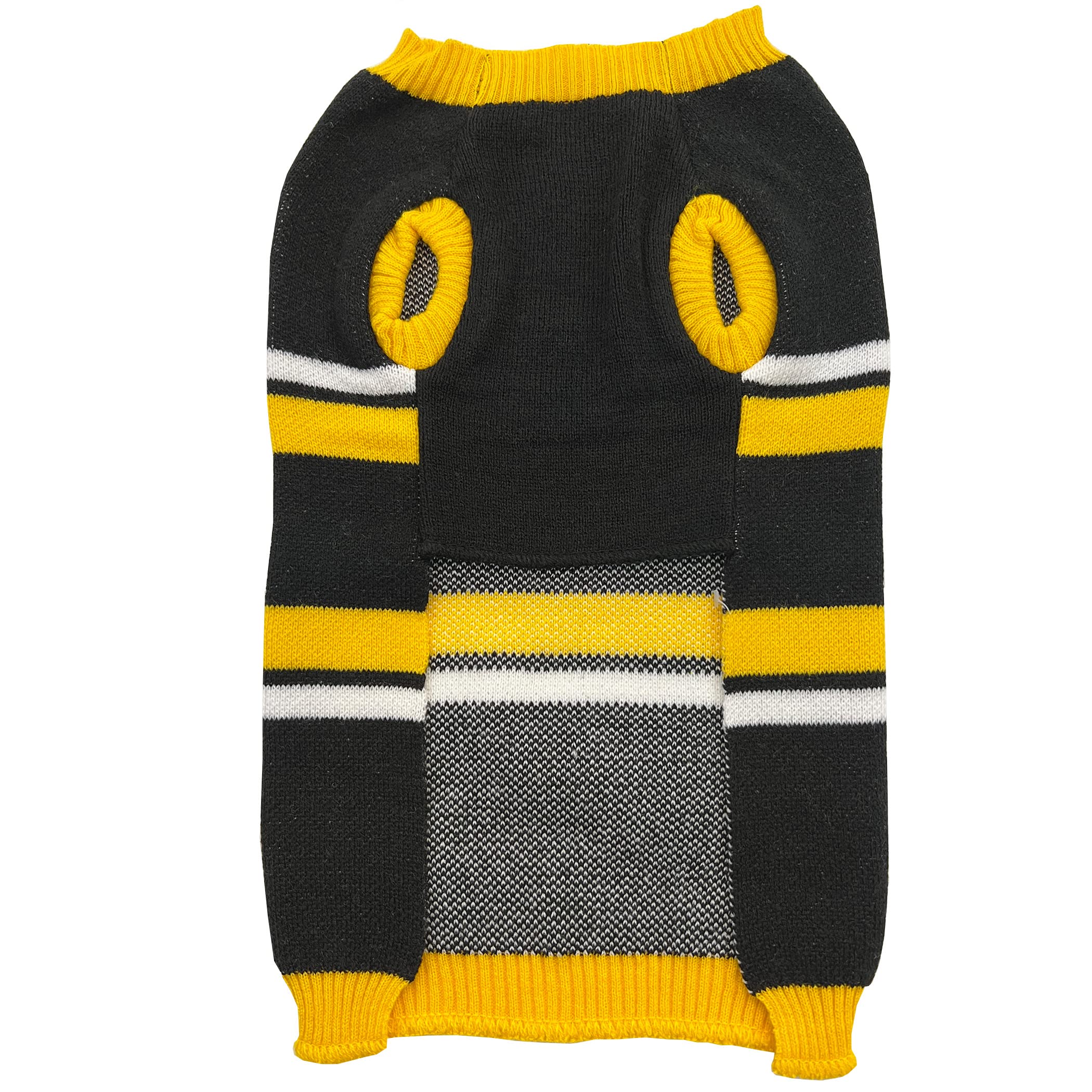 Nfl Pittsburgh Steelers Dog Sweater, Size Large. Warm And Cozy Knit Pet Sweater With Nfl Team Logo, Best Puppy Sweater For Large