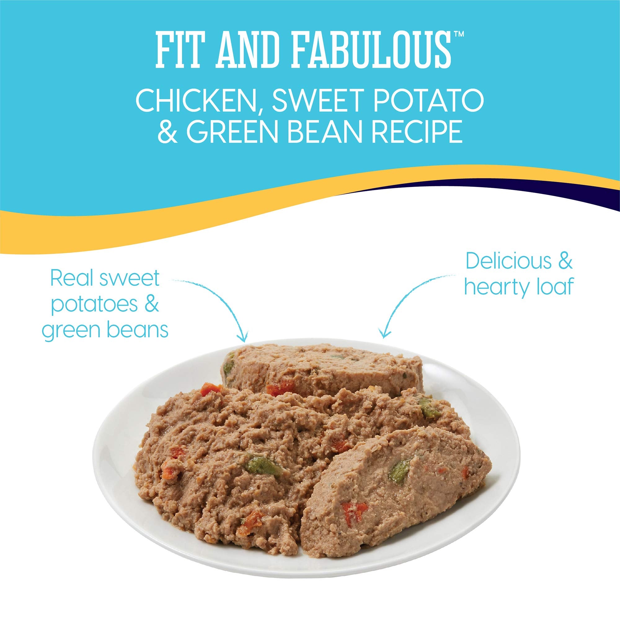 Solid Gold Weight Management Dog Food - Fit & Fabulous Wet Grain Free Dog Food Made with Real Chicken, Sweet Potato and Green Be