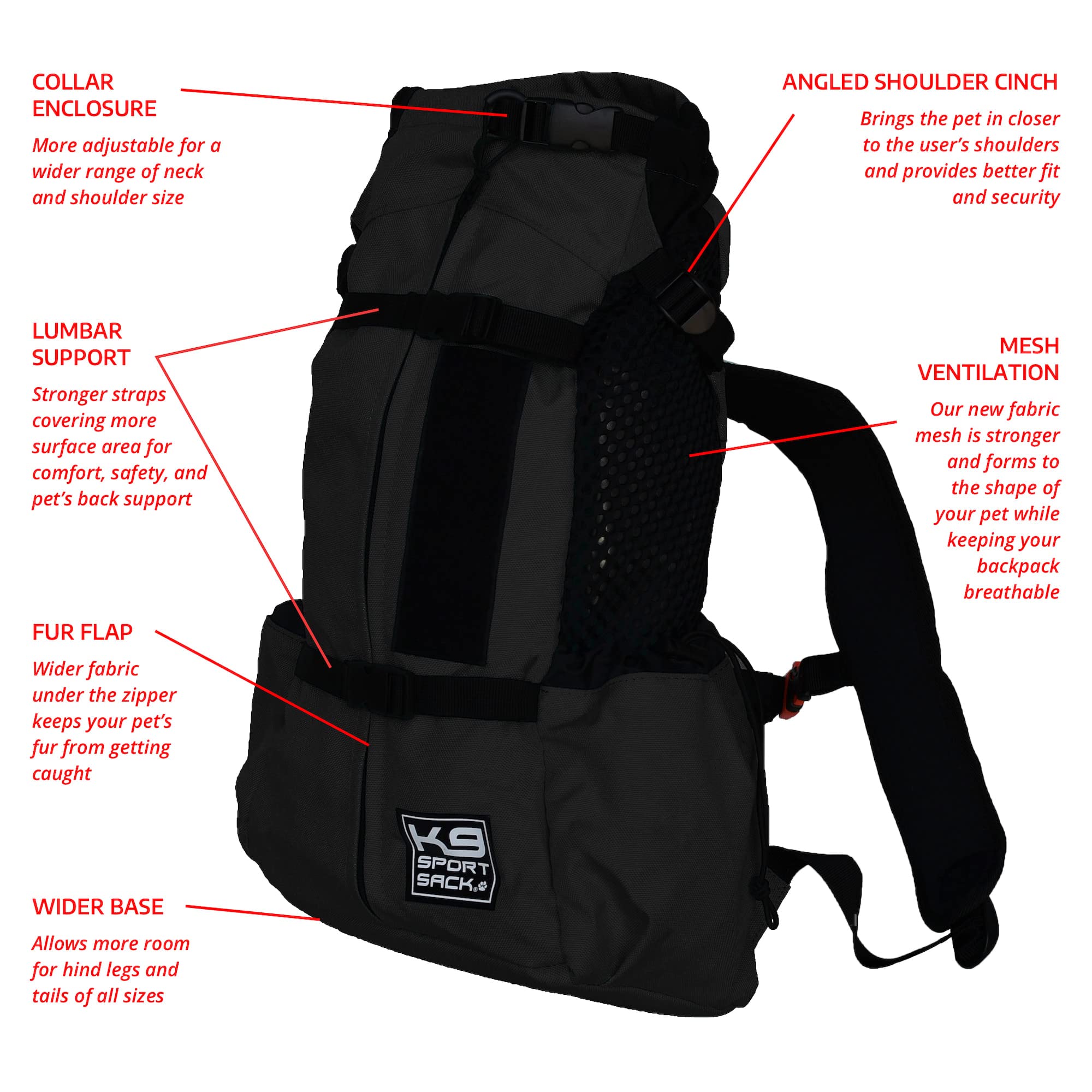 K9 Sport Sack Air2 Black Lg