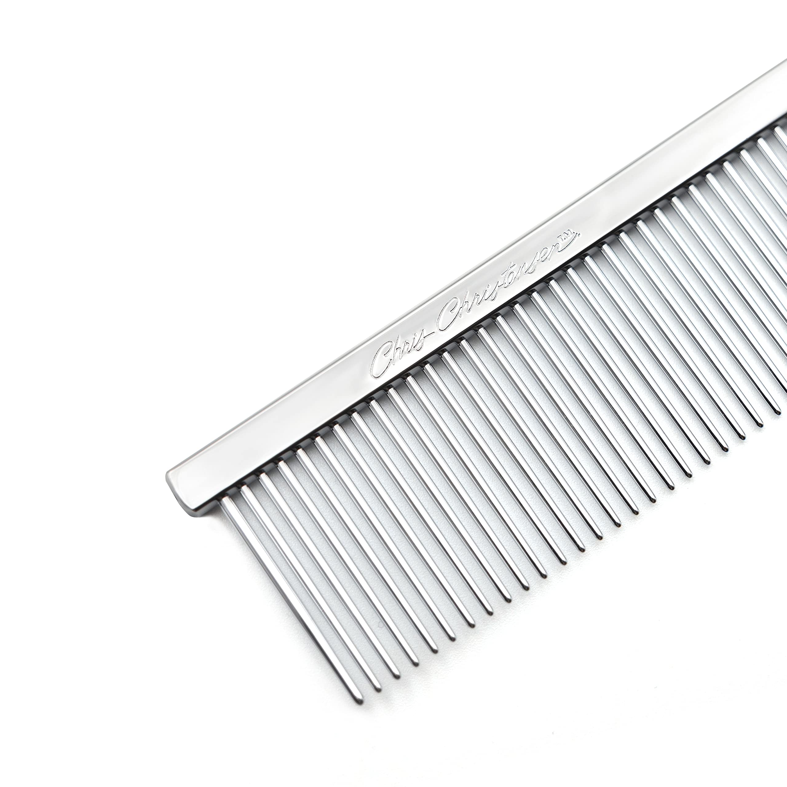 Chris Christensen 003 7.5 in. F/XC Greyhound-Style Butter Comb, Groom Like a Professional, Rounded Corners Prevent Friction and