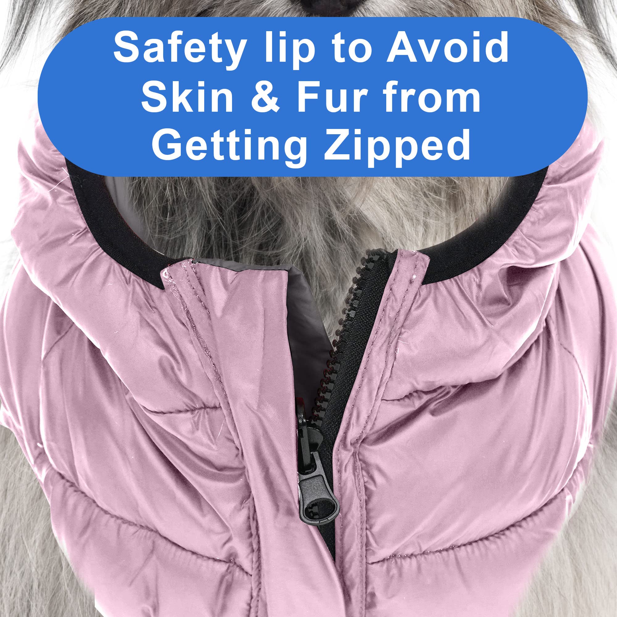 Pawtitas Reversible Dog Windproof Jacket | Water Resistant | Dog Coat For Winter To Keep Your Puppy Warm For Cold Weather Jacket | Purple - Grey Up Dog Vest For Large Breed Dogs - Pouch Included