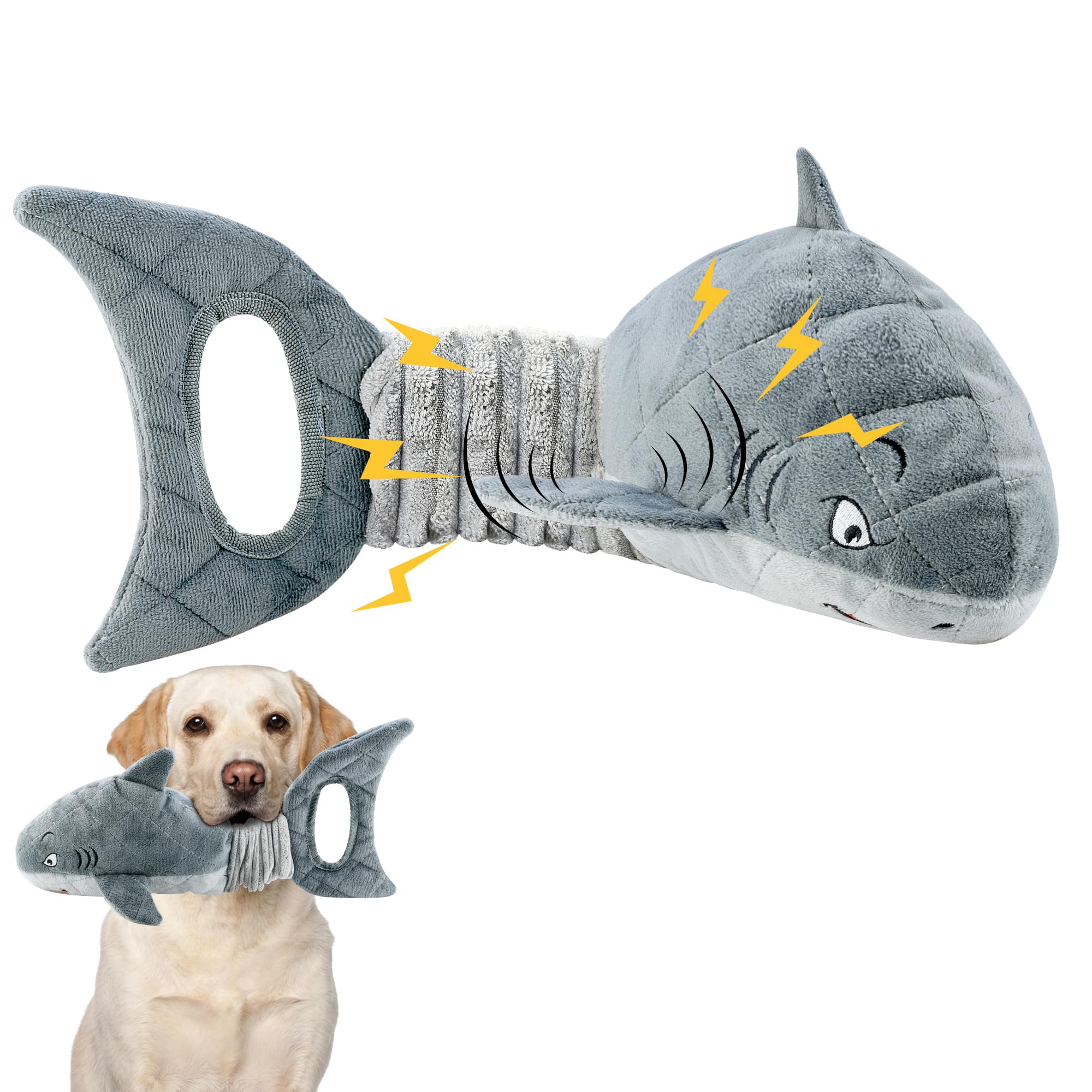 Legend Sandy Dog Toys For Aggressive Chewers, Large Dog Toys To Keep Them Busy, Interactive Squeaky Pet Toys, Tug Of War, Crinkl