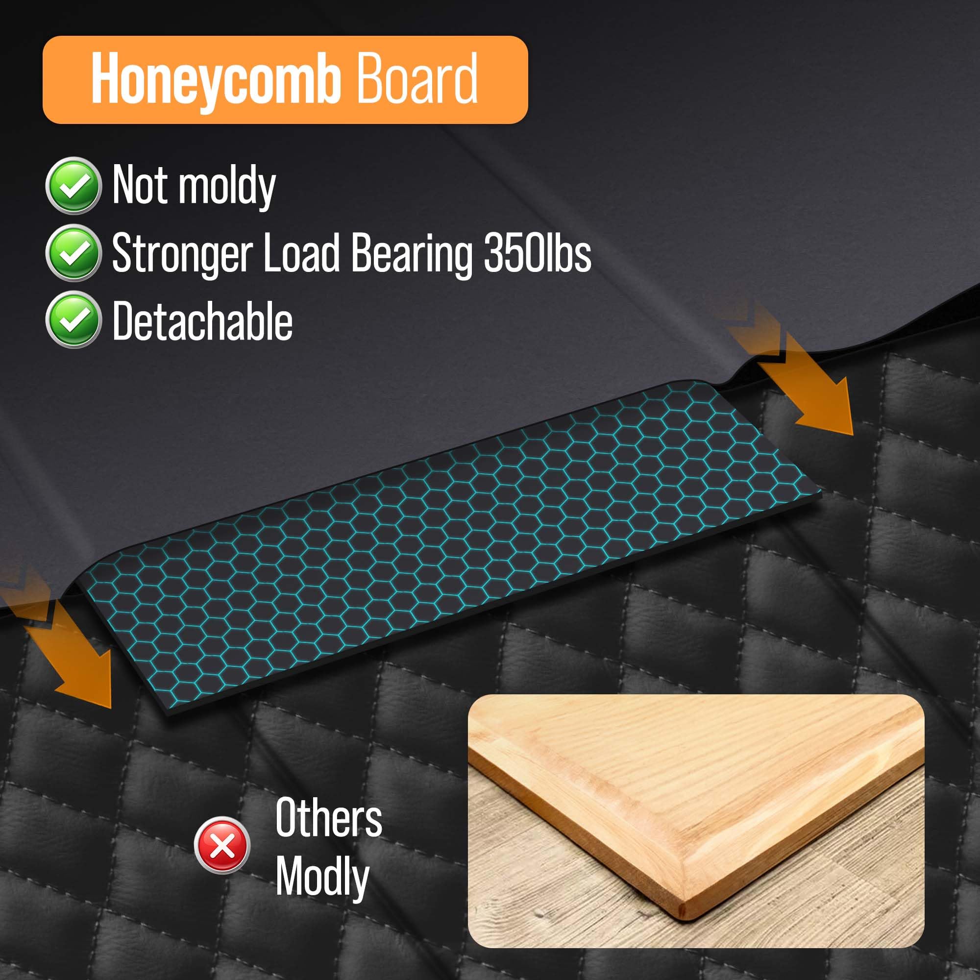 Bobby'S Moment Dog Car Seat Cover For Back Seat - Hard Bottom Dog Hammock & Extender For Dogs, Waterproof, Non-Slip, Scratchproo