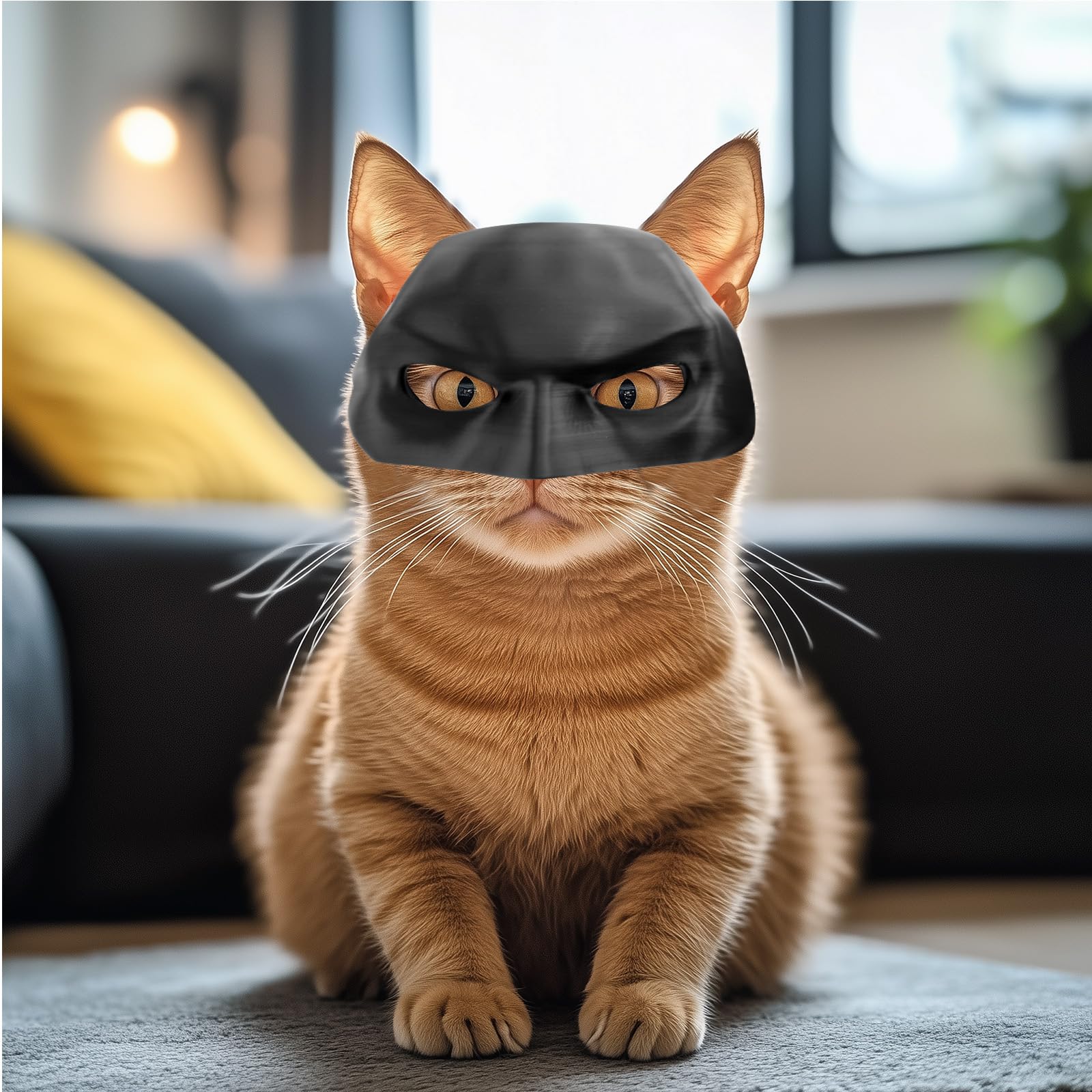 Cat Mask Cosplay,Cat Hat,Soft Silicone Made,Batcat Avenger Mask Funny Costumes Accessories For Large Cats