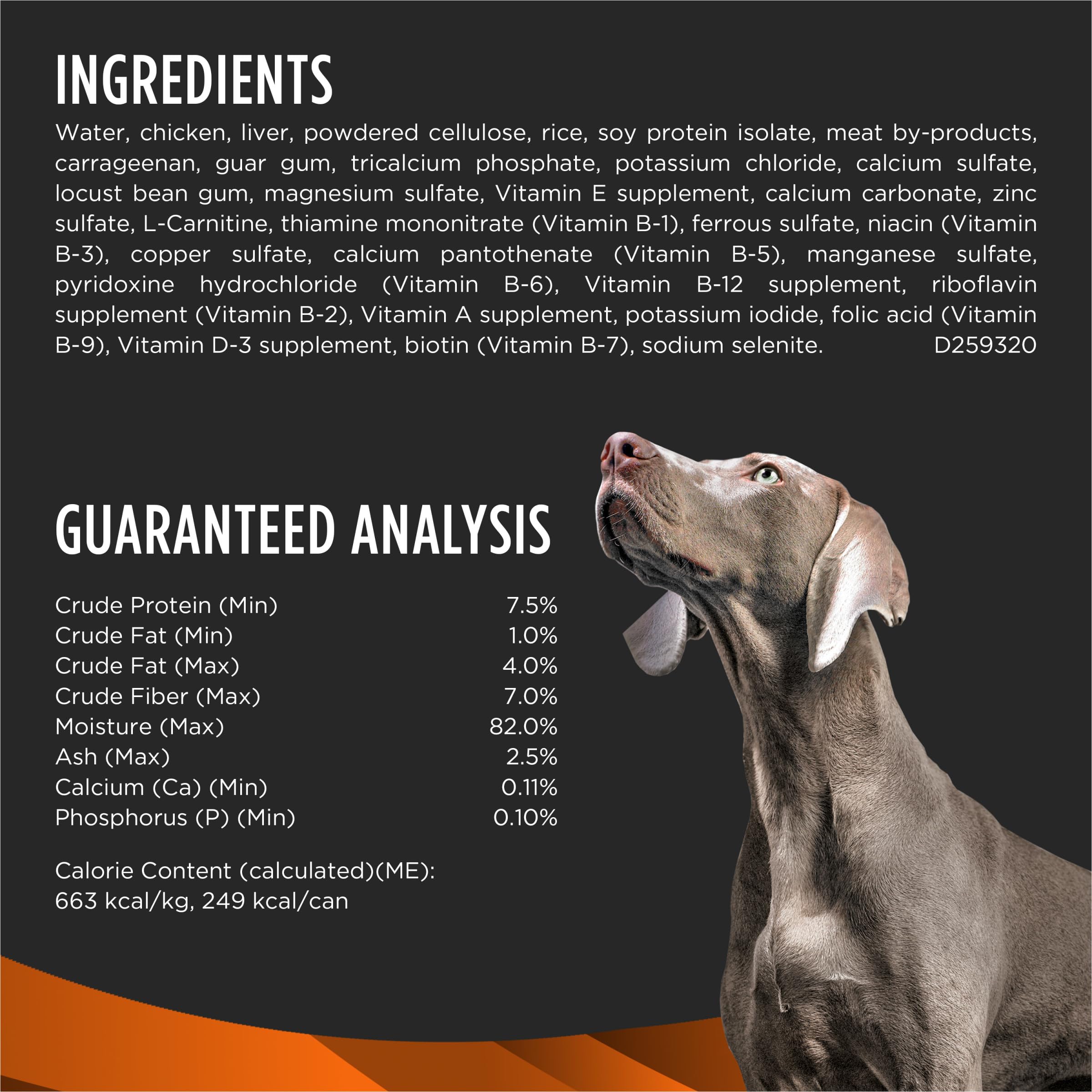 Purina Pro Plan Veterinary Diets OM Overweight Management Canine Formula Wet Dog Food - (12) 13.3 oz. Cans