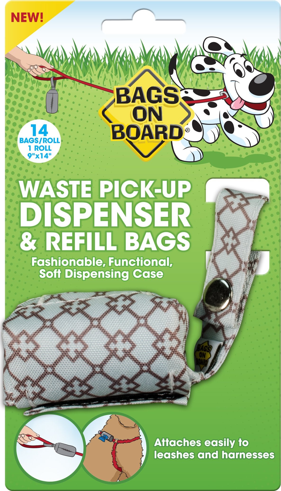 Bags On Board Fashion Dispenser And Refill Bags, Diamond