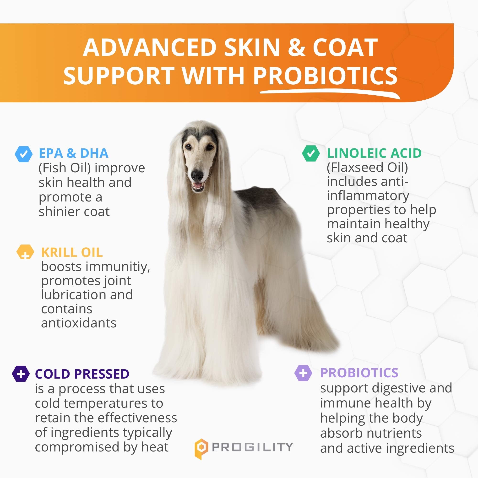 Nootie Dog Progility Max Skin and Coat Krill 90 Count