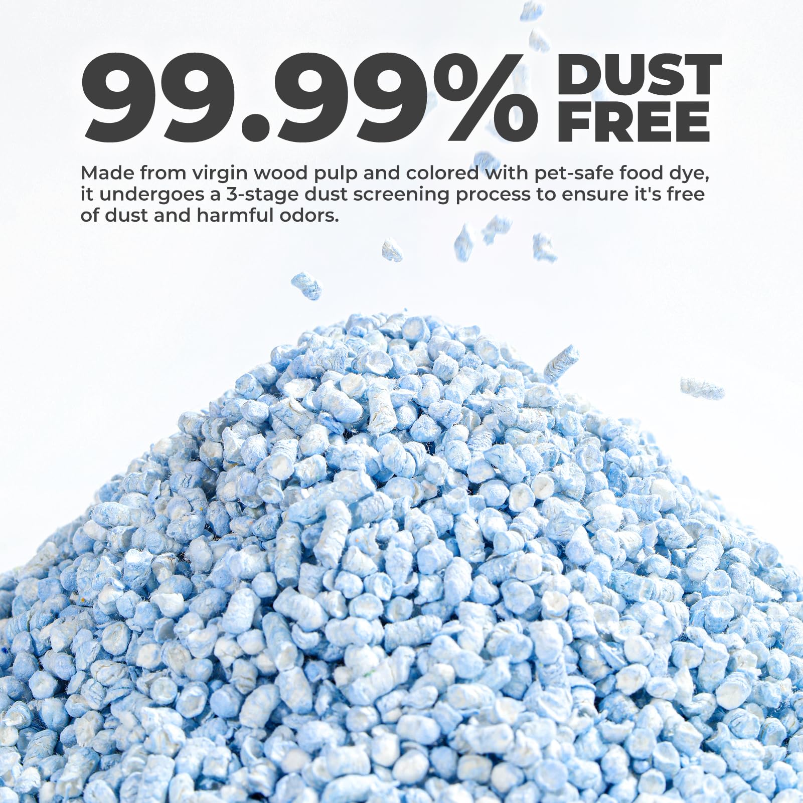 Mini&Moe Rabbit Bedding Guinea Pig Bedding Paper Pellet Bedding: Odor Control & Moisture Absorbent Natural Paper Pellet Bedding