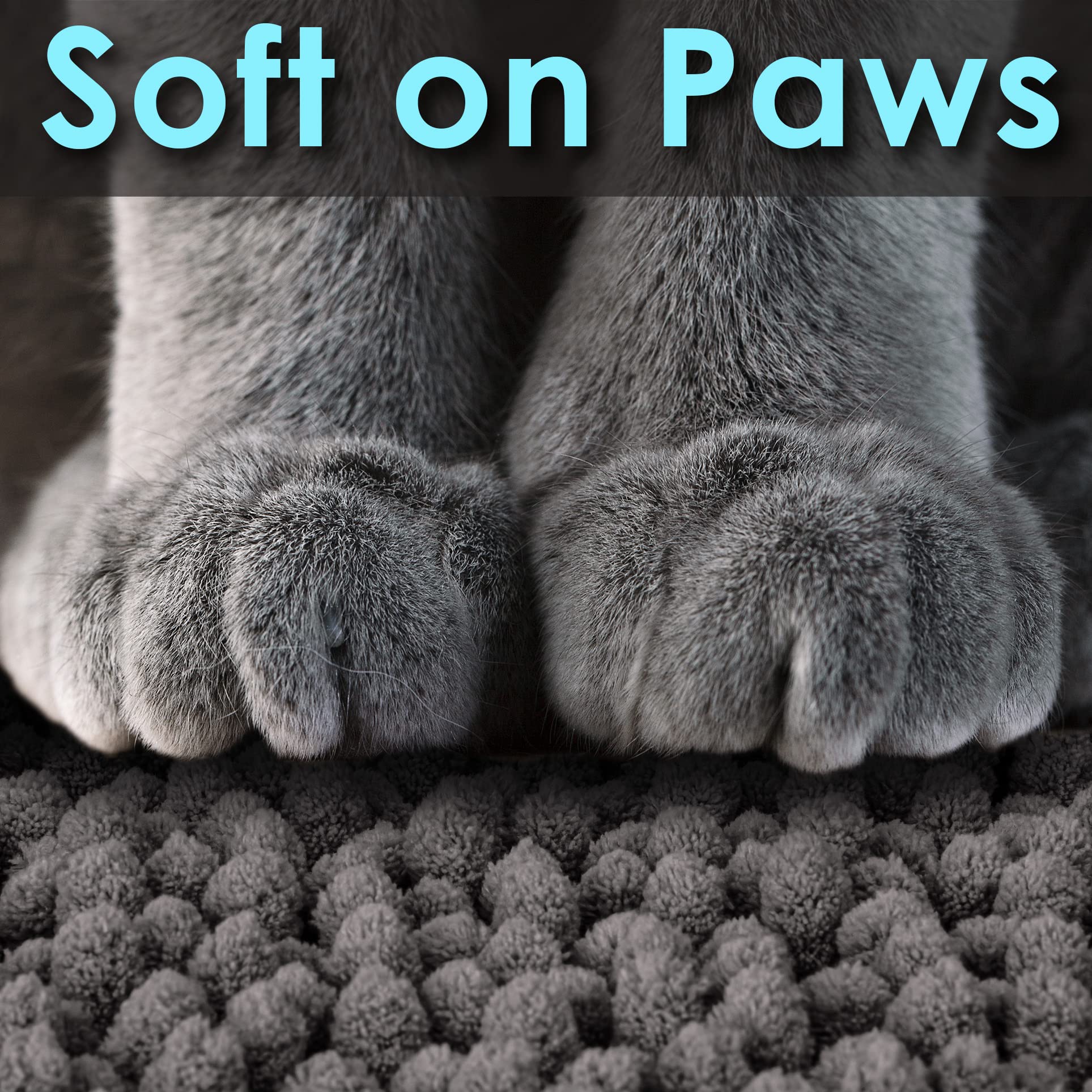 Catguru Cat Litter Mat, Medium, Extra Large, Xxl, Waterproof Litter Box Mat, Non Slip Kitty Litter Mat, Machine Washable Litter Trapping Mat, Soft Litter Tray, Cat Stuff (Dark, Xl/Heavy Duty)