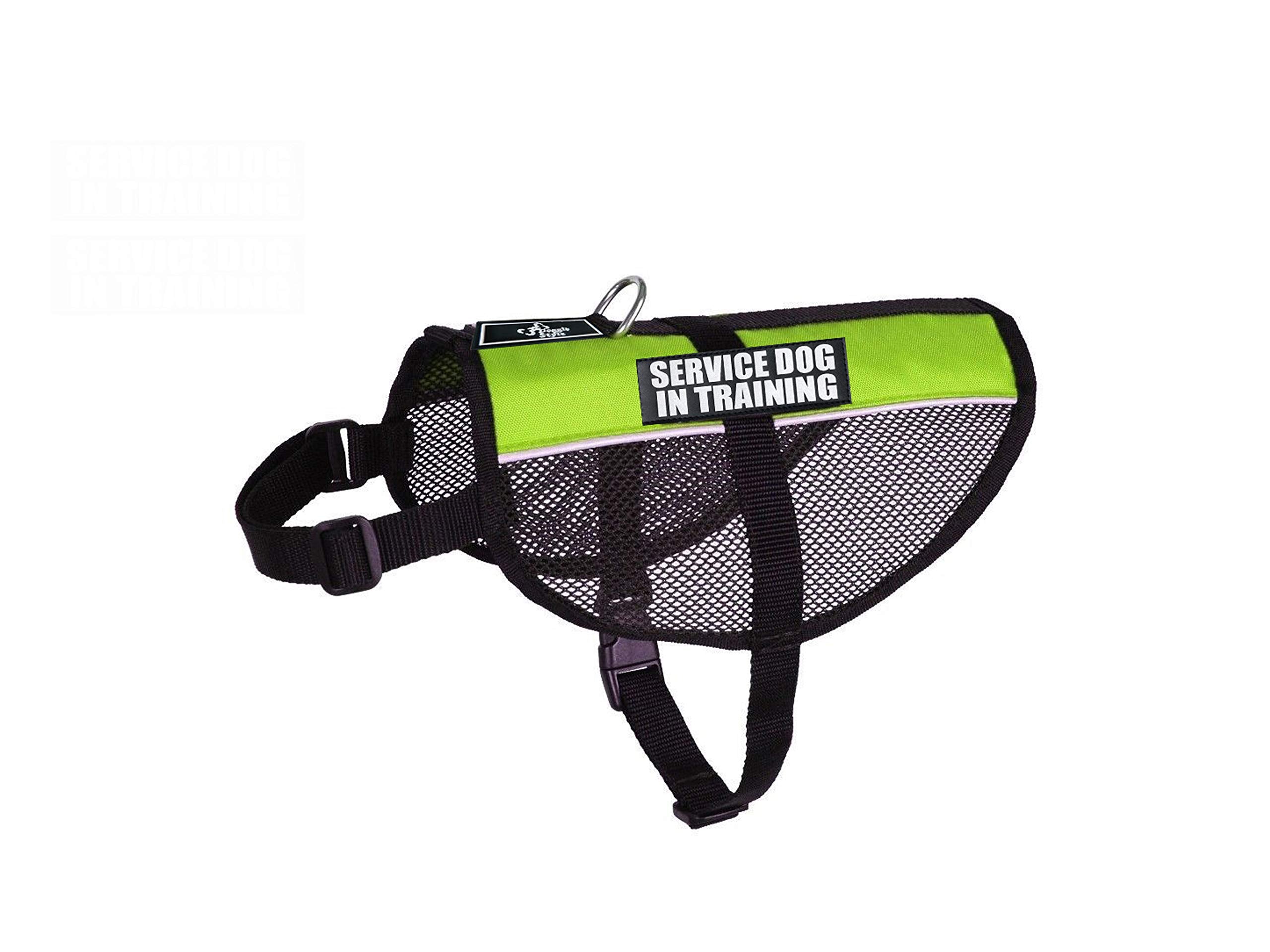 Service Dog In Training Mesh Vest Dog Harness Cool Comfort. Purchase Comes With 2 Reflective Service Dog In Training Patches. Be Sure To Measure Your Dog Before Ordering