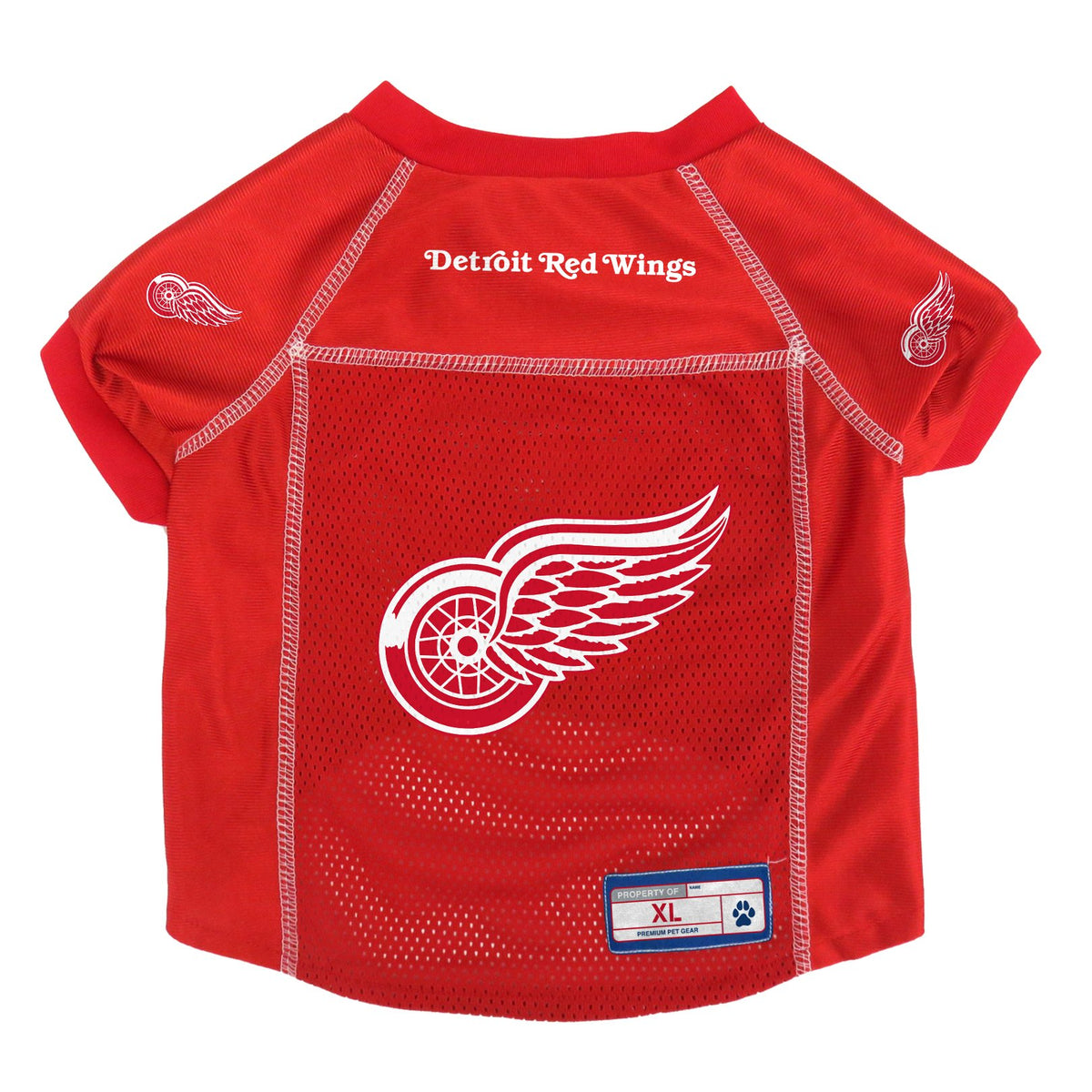 Littlearth Unisex-Adult Nhl Detroit Red Wings Basic Pet Jersey, Team Color, X-Small