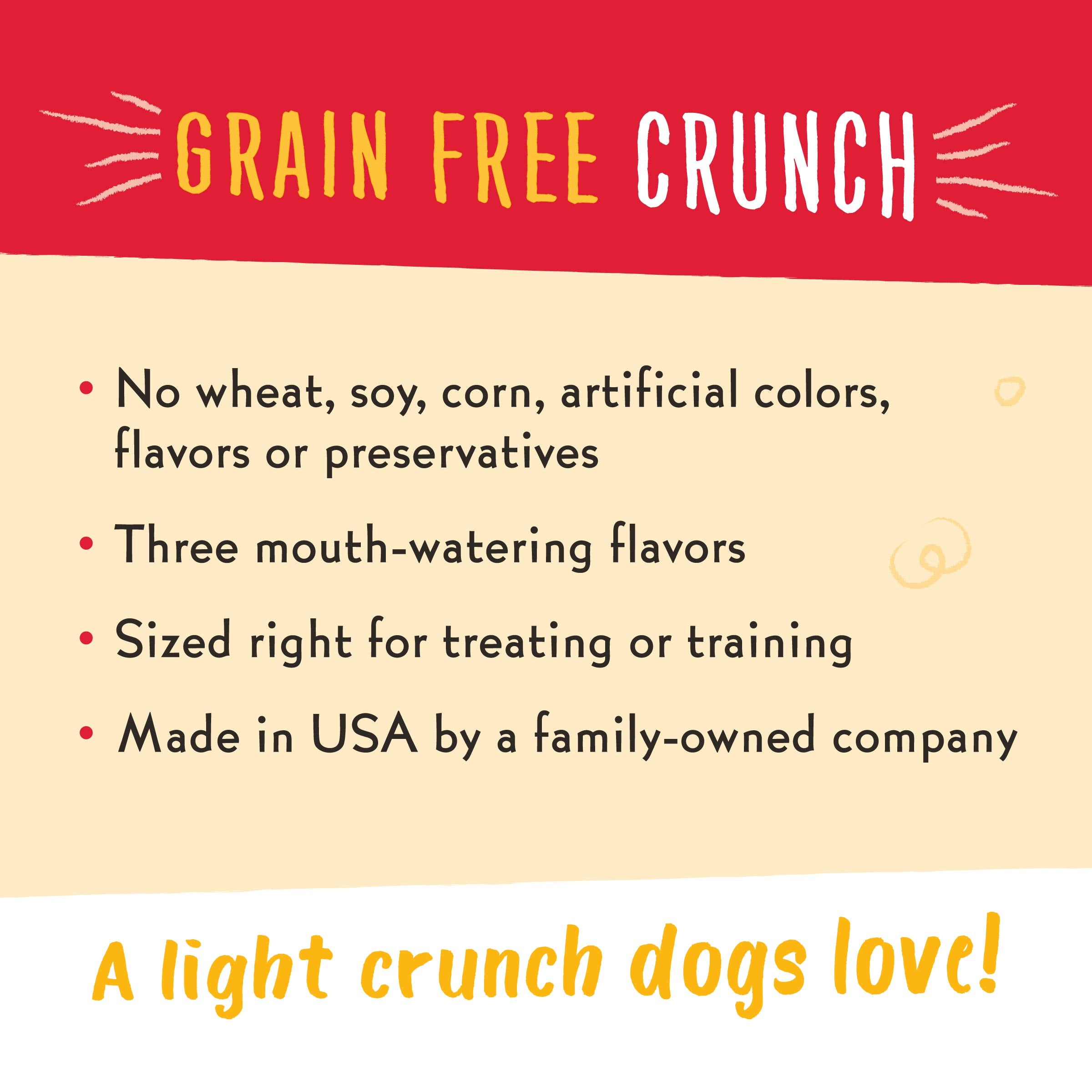 Charlee Bear Dogs Training Treat and Snack, Crunchy Low Calorie Grain Free Dog Treats, Made in USA, Best for Small and Medium Br