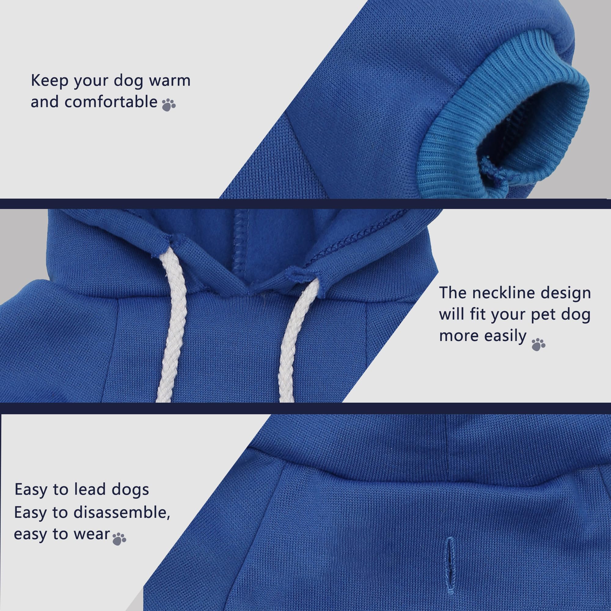 Paiaite Blue Chihuahua Dog Hoodie: Keep Your Pup Warm And Stylish With A 'The Dog Face' Printed Sweatshirt, Pet Clothes, And Swe